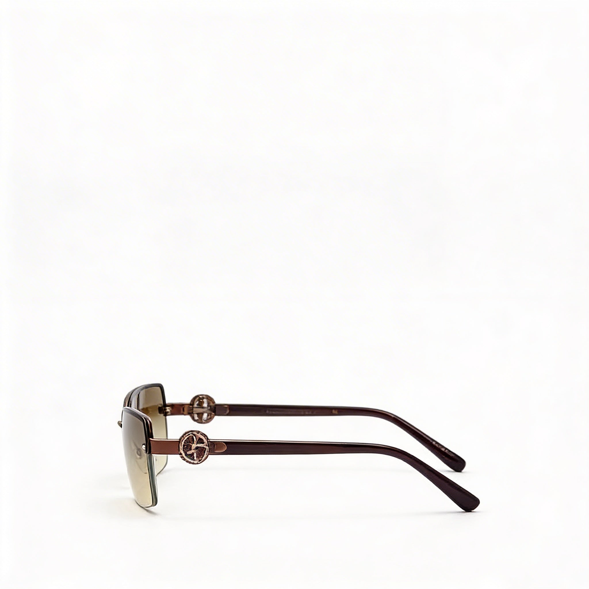 Marc Jacobs Casual Women's Gold Black Metal Frame Eyewear with Lenses, 54mm Lens Width, Photo 3