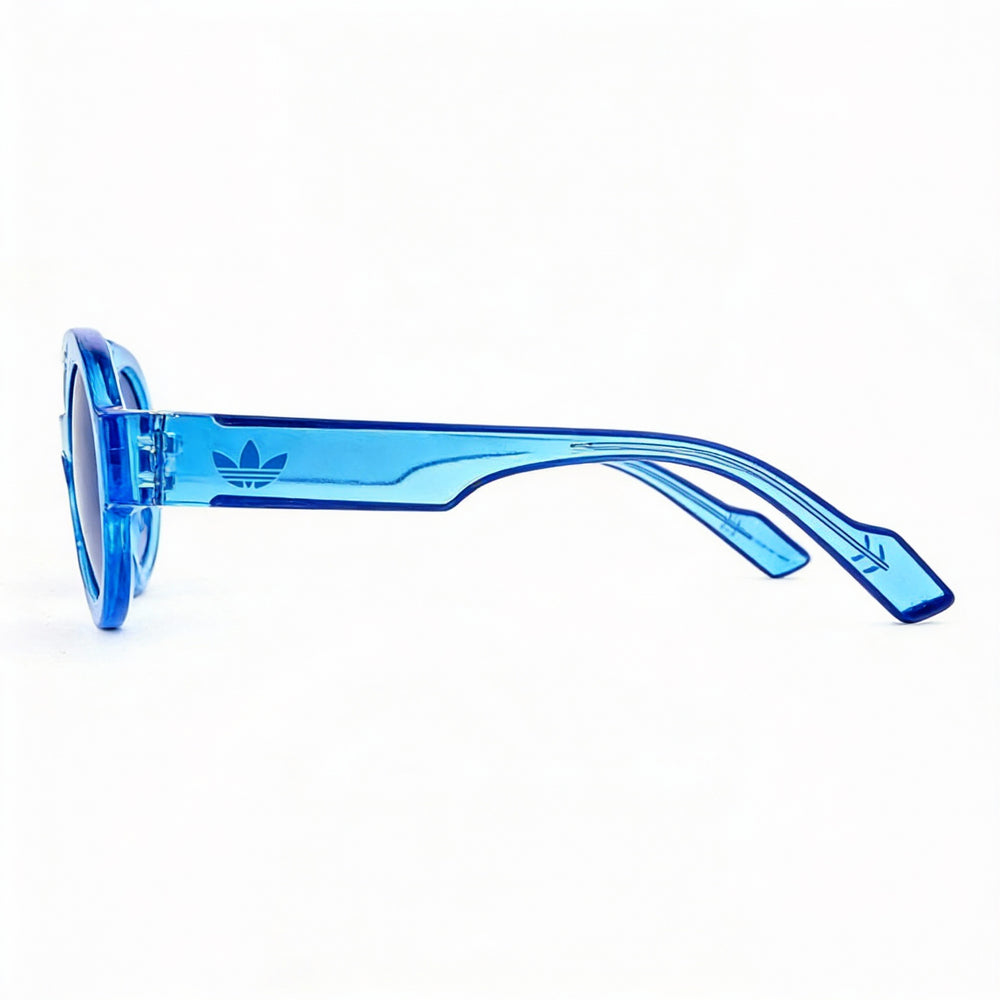adidas Sports Unisex Multi-coloured Plastic Frame Blue Lens UV Protected Sunglasses, 47mm Lens Width