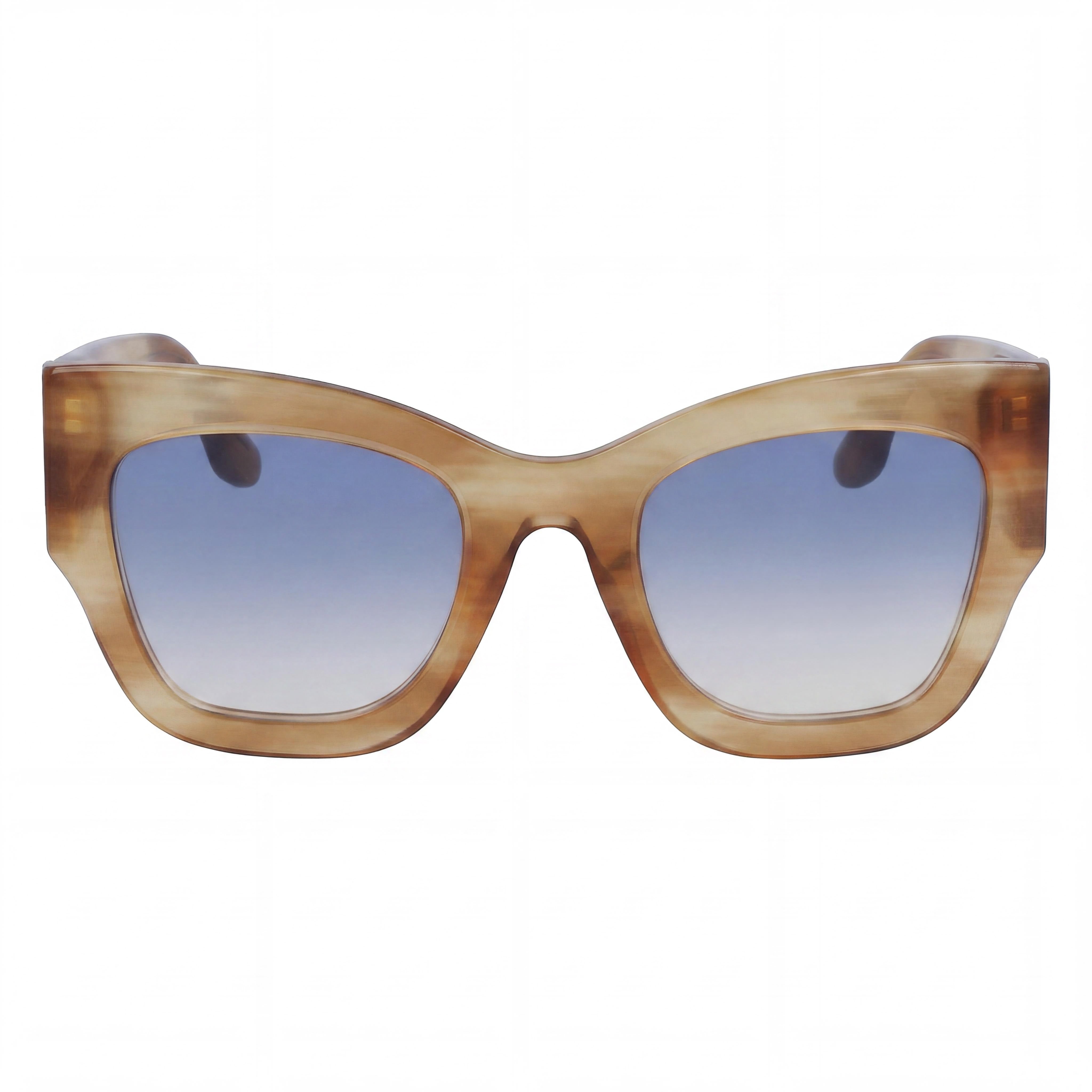 Victoria Beckham Modern Men's Honey Brown Horn Magnesium Frame Non-Polarized Sunglasses 51mm, Photo 2