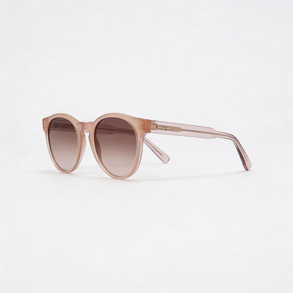 Ferragamo SF1068S Women's Teacup Crystal Sand Plastic Brown 100% UV Non-Polarized Sunglasses 52mm
