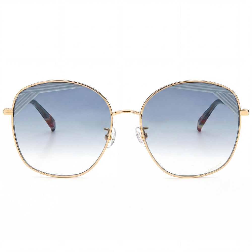 M Missoni Spillo Women's Gold Blue Shaded Alloy Steel Frame Gold Green Gradient Sunglasses 59mm