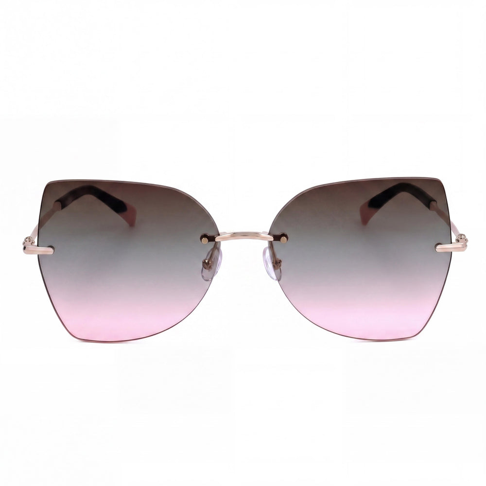 Missoni Modern Mis 0119/s Women's Metal Frame Gold Pink Brown Green Degrade UV Protection Sunglasses 60mm