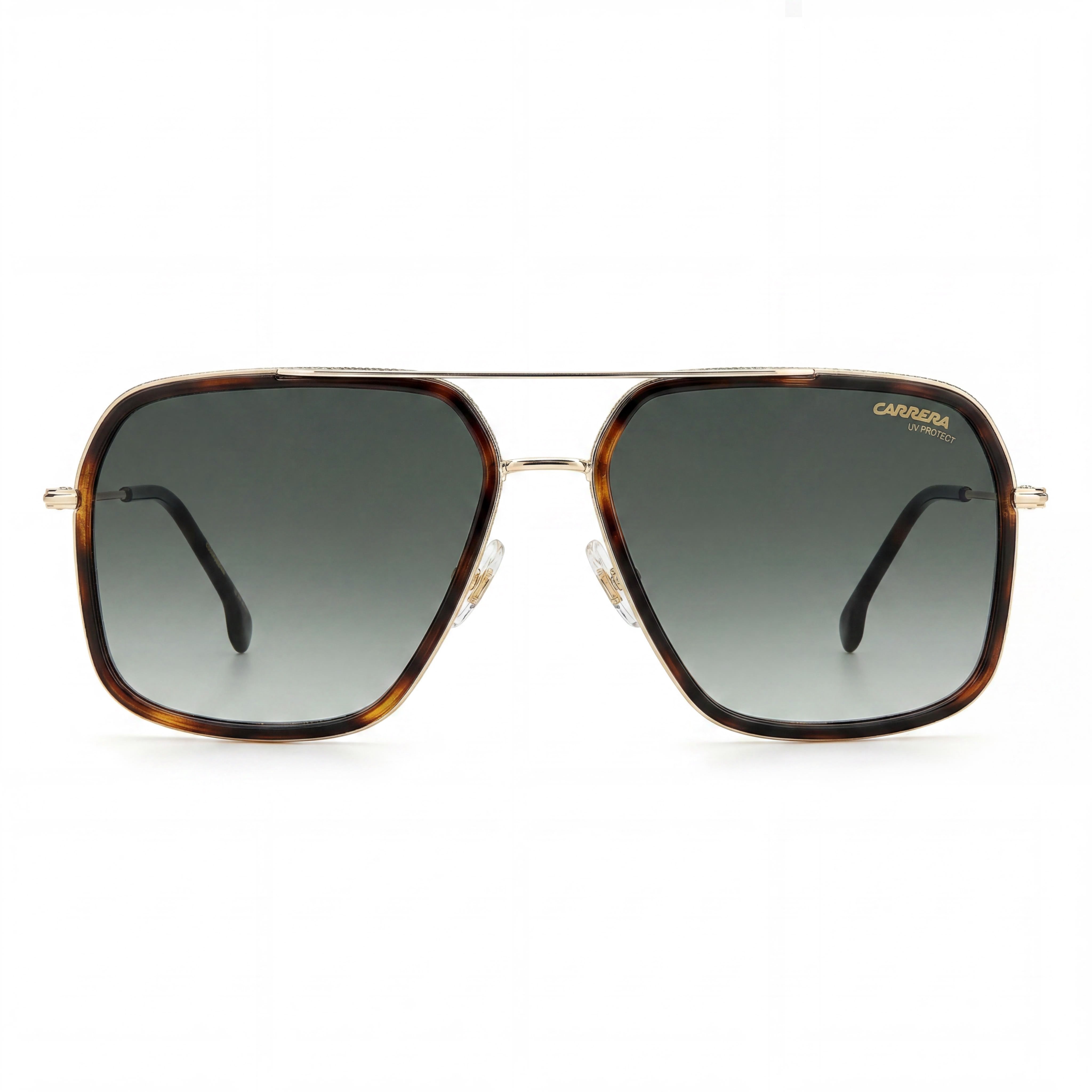 Gafas de sol Carrera Carrera 273/S para hombre, de acero inoxidable, con degradado, protección UV 100 %, color oro habano/gris verdoso, 59 mm, Photo 2
