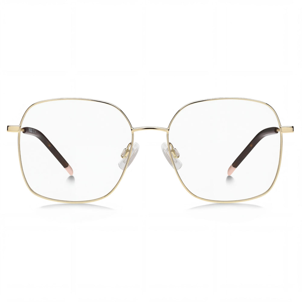 Hugo Boss Hg 1185 Gafas de Metal Estilo Moderno para Mujer con Montura Dorada, Lente 55mm, Puente 17mm, Patilla 140mm