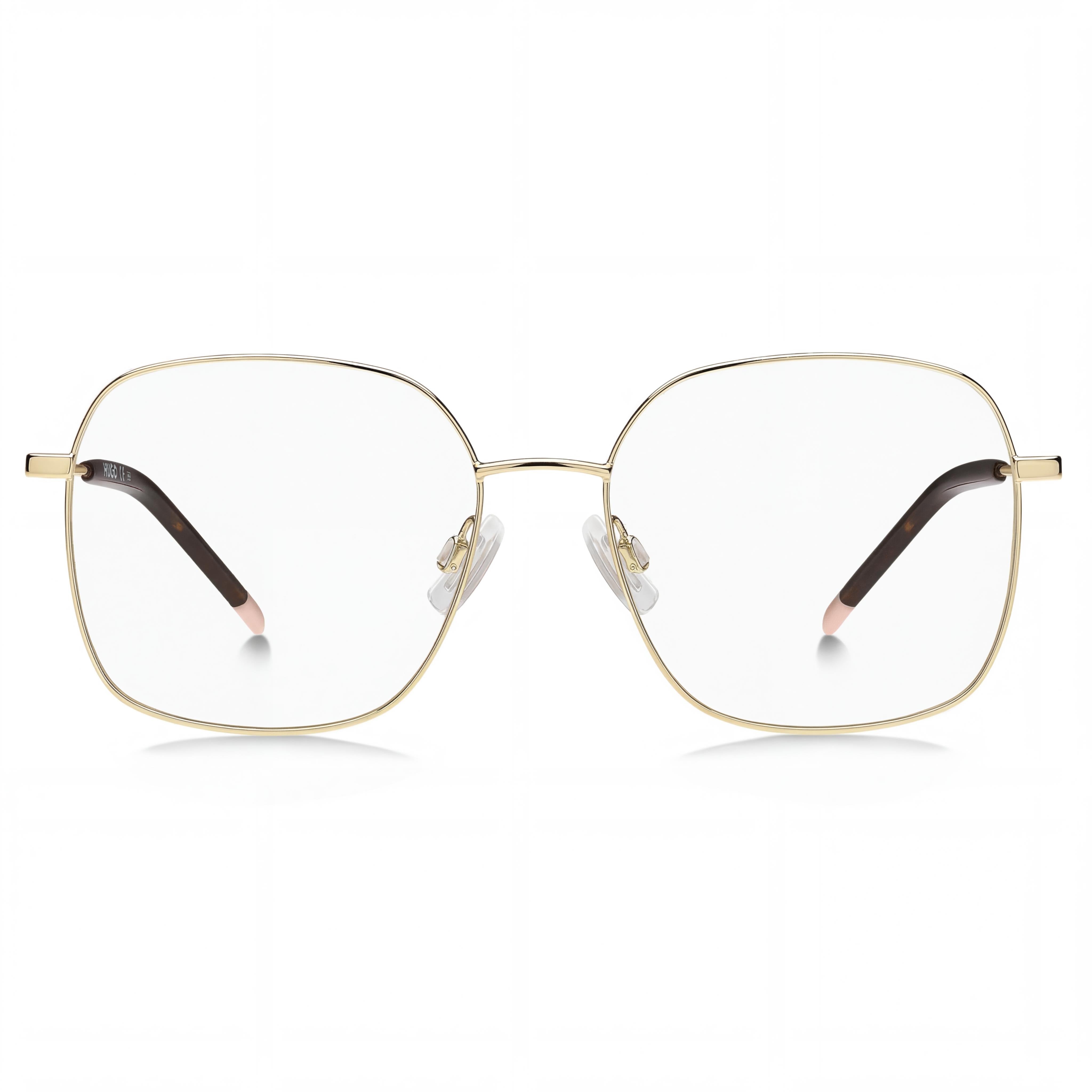 Hugo Boss Hg 1185 Gafas de Metal Estilo Moderno para Mujer con Montura Dorada, Lente 55mm, Puente 17mm, Patilla 140mm, Photo 2