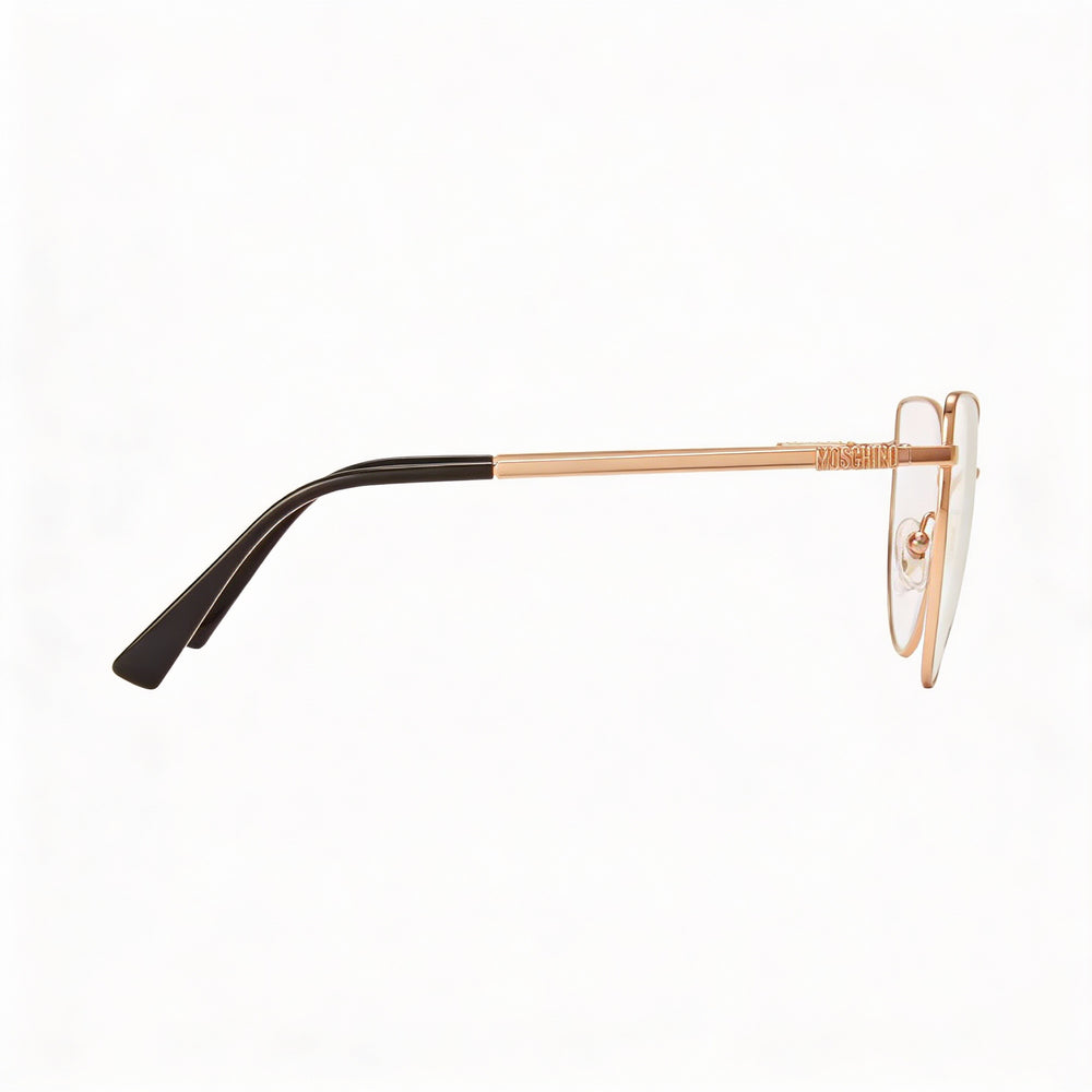 Gafas Moschino Mos534 para mujer con montura de acero de aleación, color dorado y cobre, 55-17-145 mm