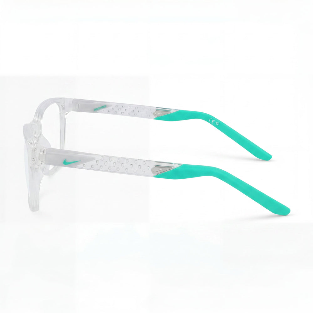Gafas Nike 7278 unisex con montura de acetato transparente y lentes transparentes sin aumento, tamaño 55-18-145