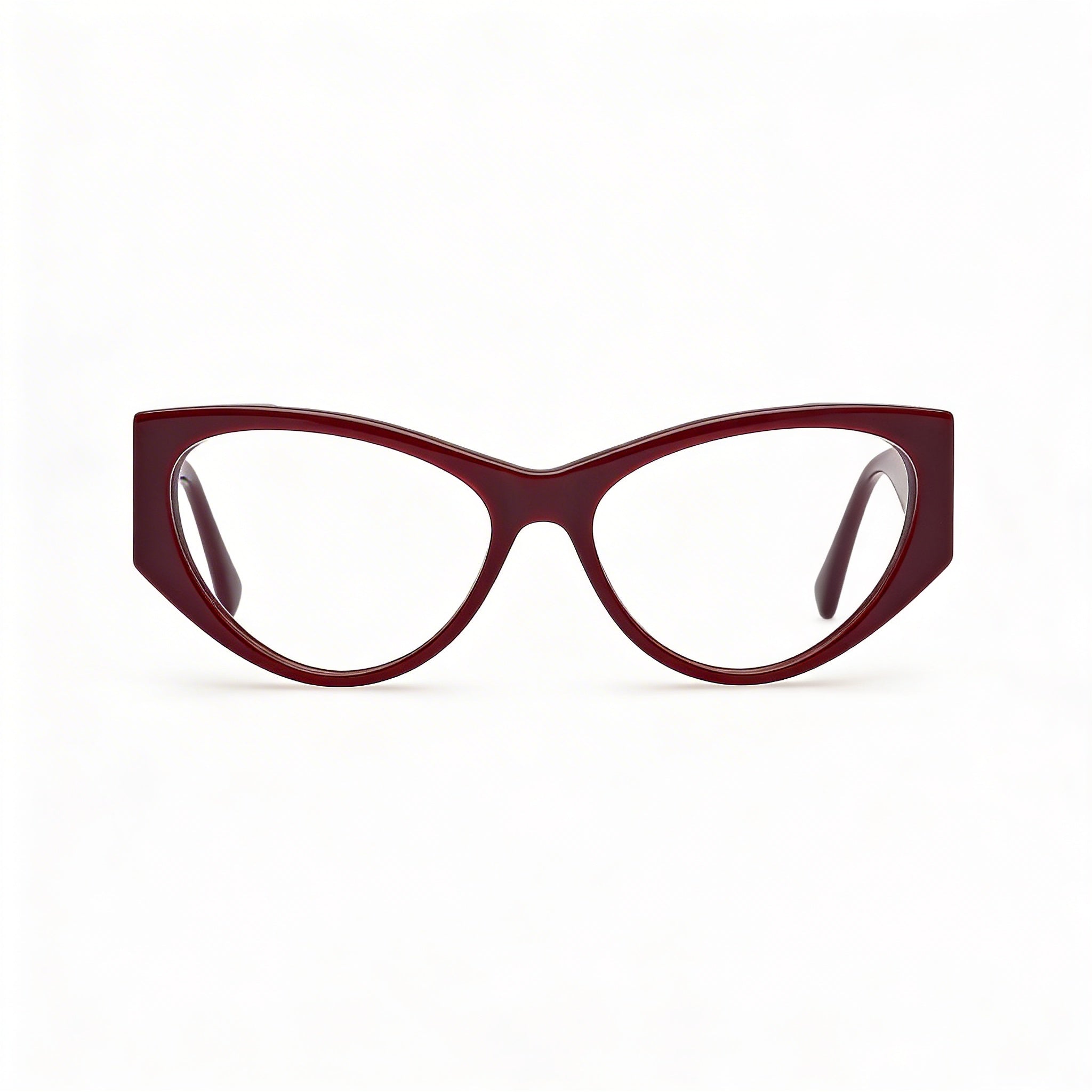 Gafas unisex MaxMara Clásico con montura de plástico y lentes de policarbonato en burdeos brillante de 55 mm, Photo 2
