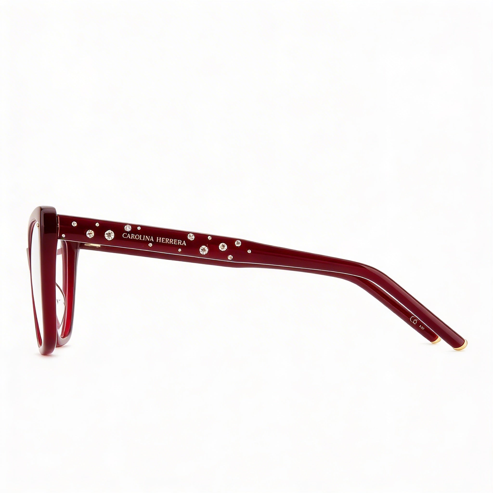 Carolina Herrera Her 0149 Women's Multicolored Plastic Frame Eyewear with Burgundy Lenses 53mm, Photo 2