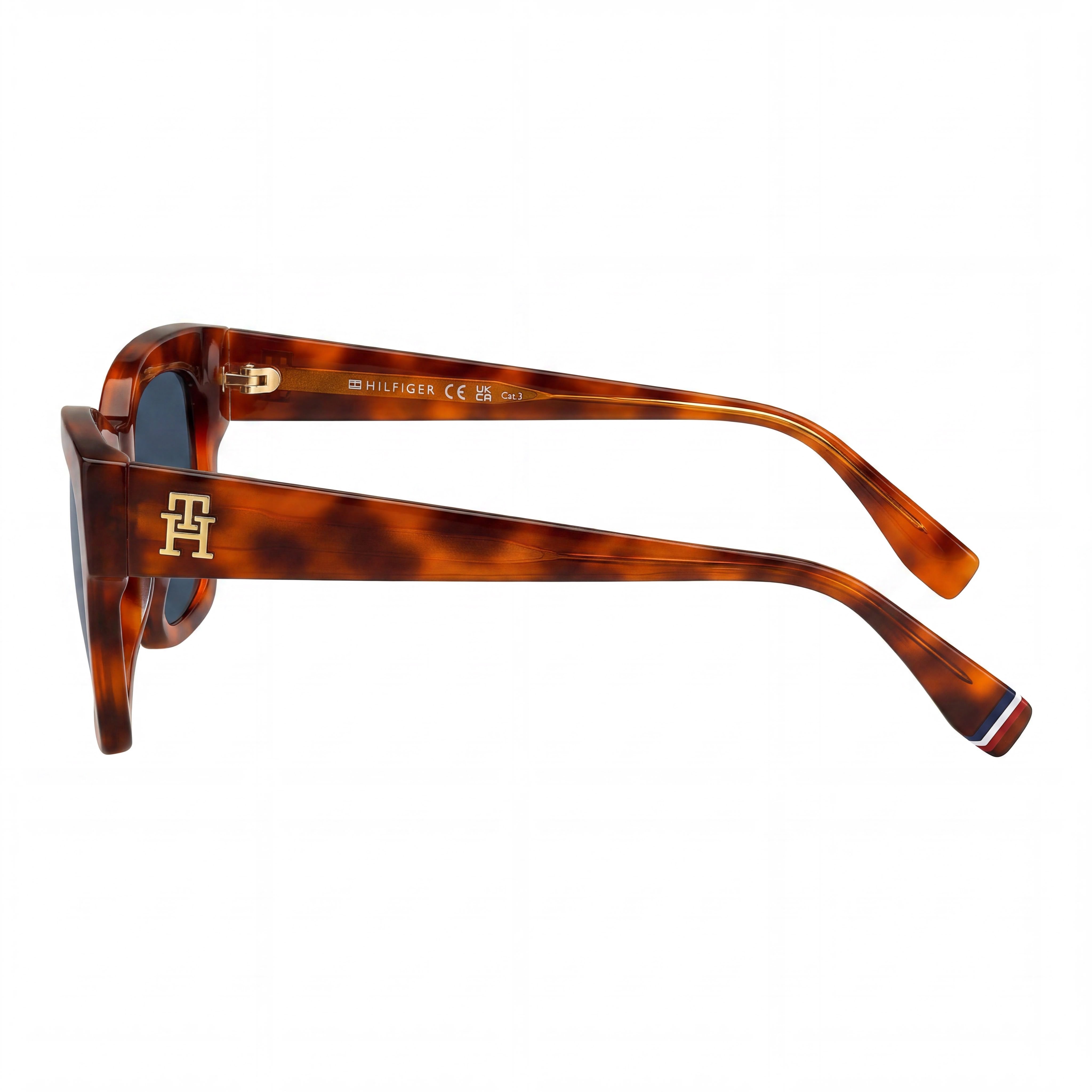 Tommy Hilfiger TH 2156/S Women's Acetate Frame UV Protection Sunglasses Red Havana Blue 52mm, Photo 3
