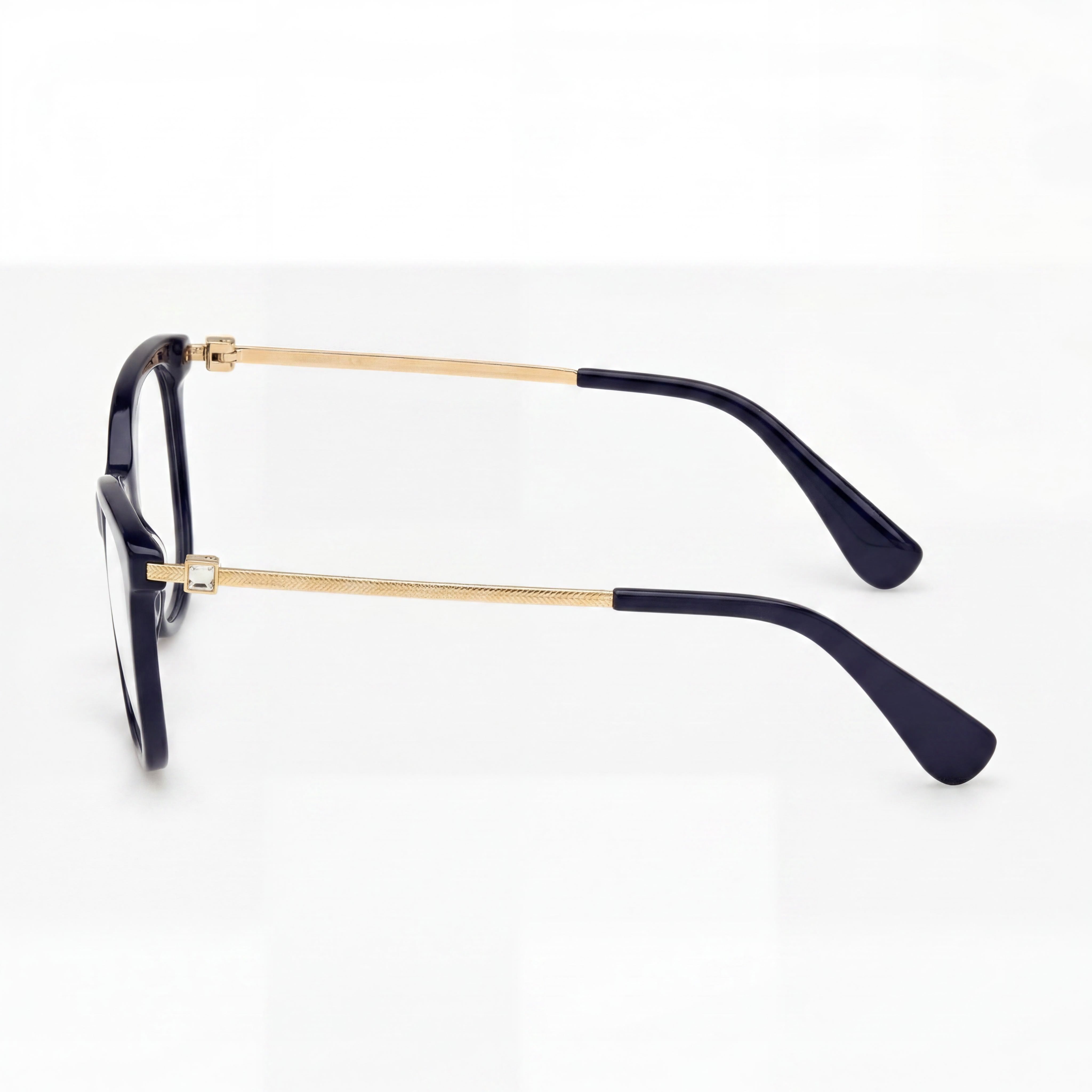 MaxMara Mm5070 Women's Blue Full Rim Plastic Frame Eyewear with Transparent Lenses 54mm, Photo 2