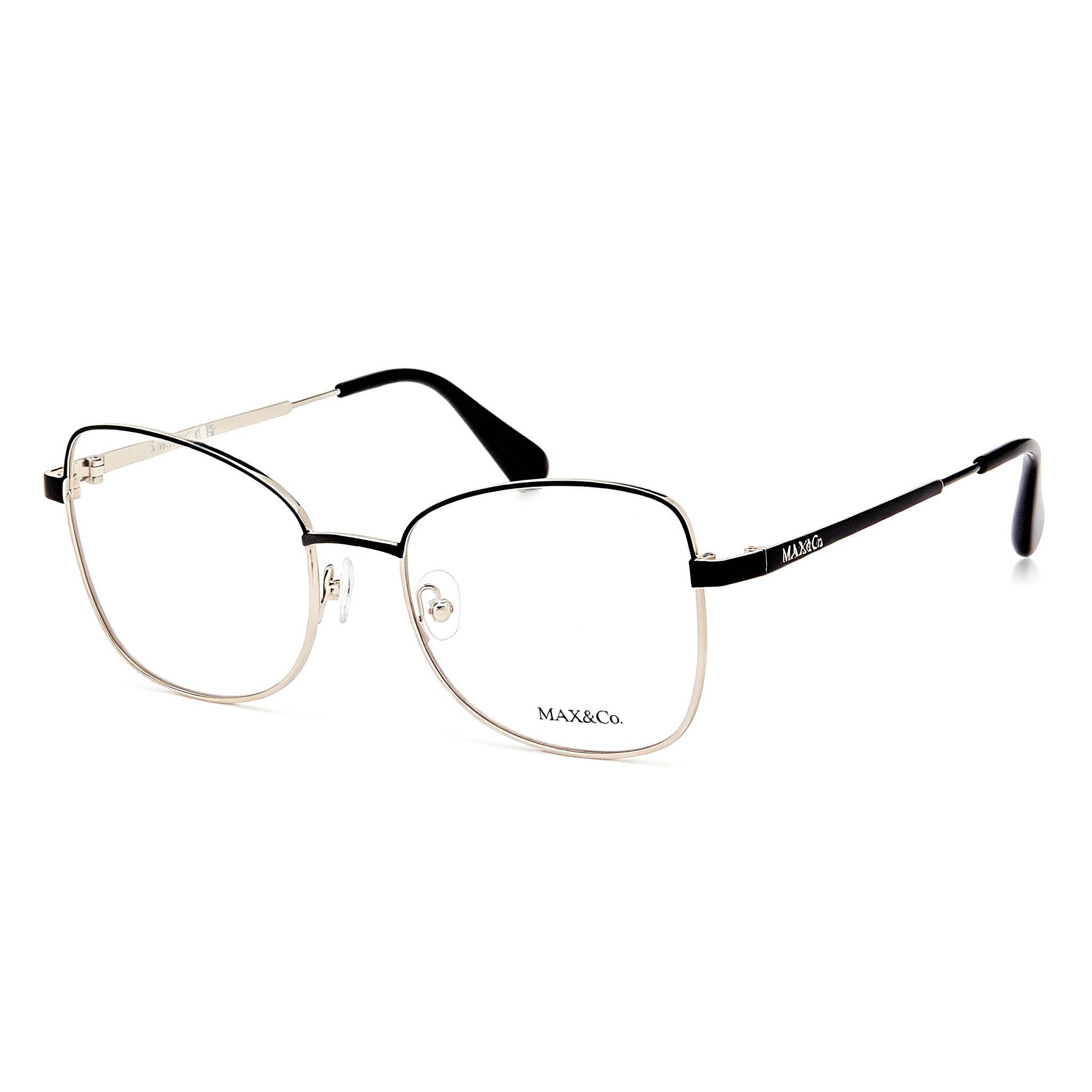 Max & Co. Modern Women's Multicolored Metal Reading Glasses, Clear Plastic Lenses 52-18-140