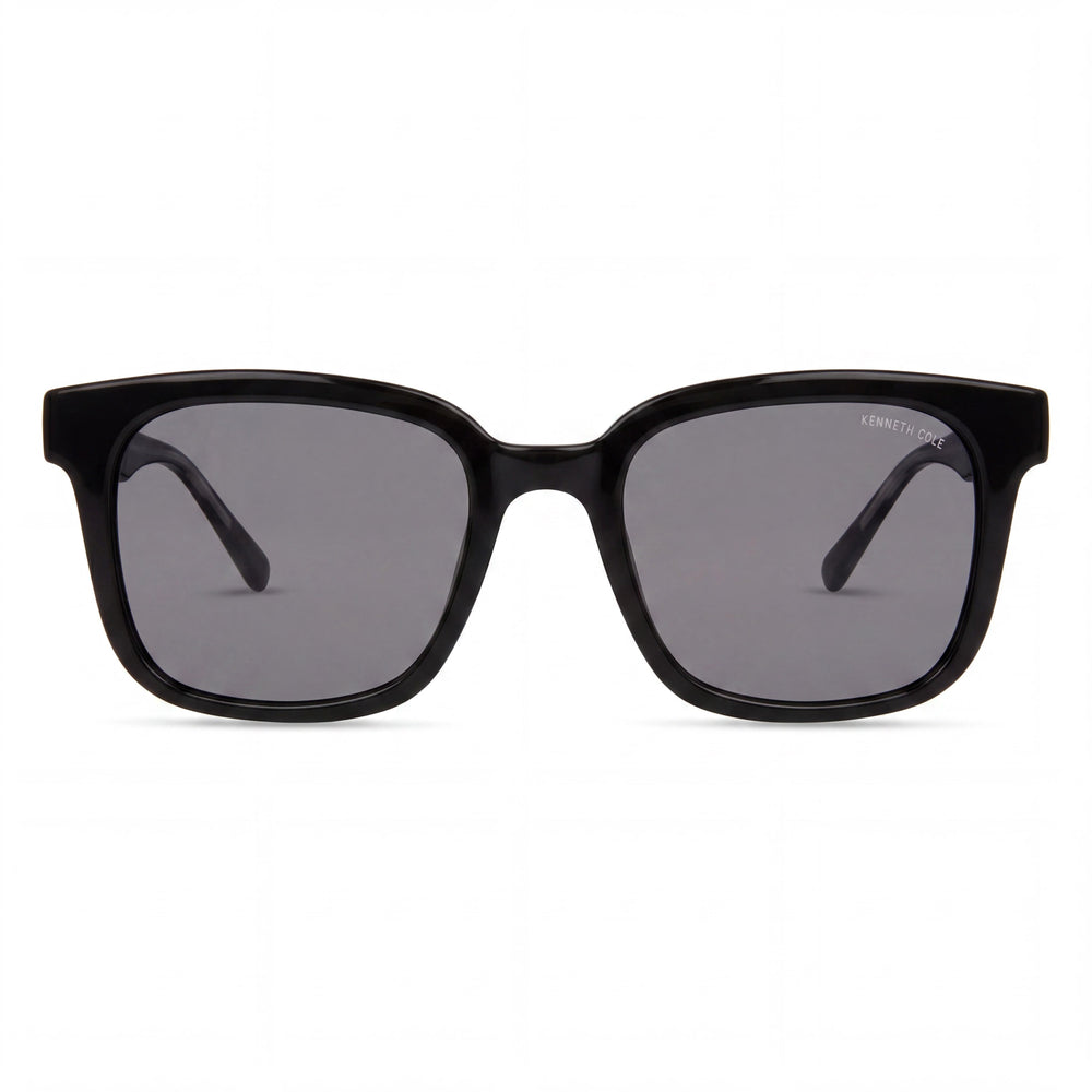Gafas de sol Kenneth Cole New York Kc5101a para mujer con montura de plástico negra brillante, lentes ahumadas, 51-20-145 mm