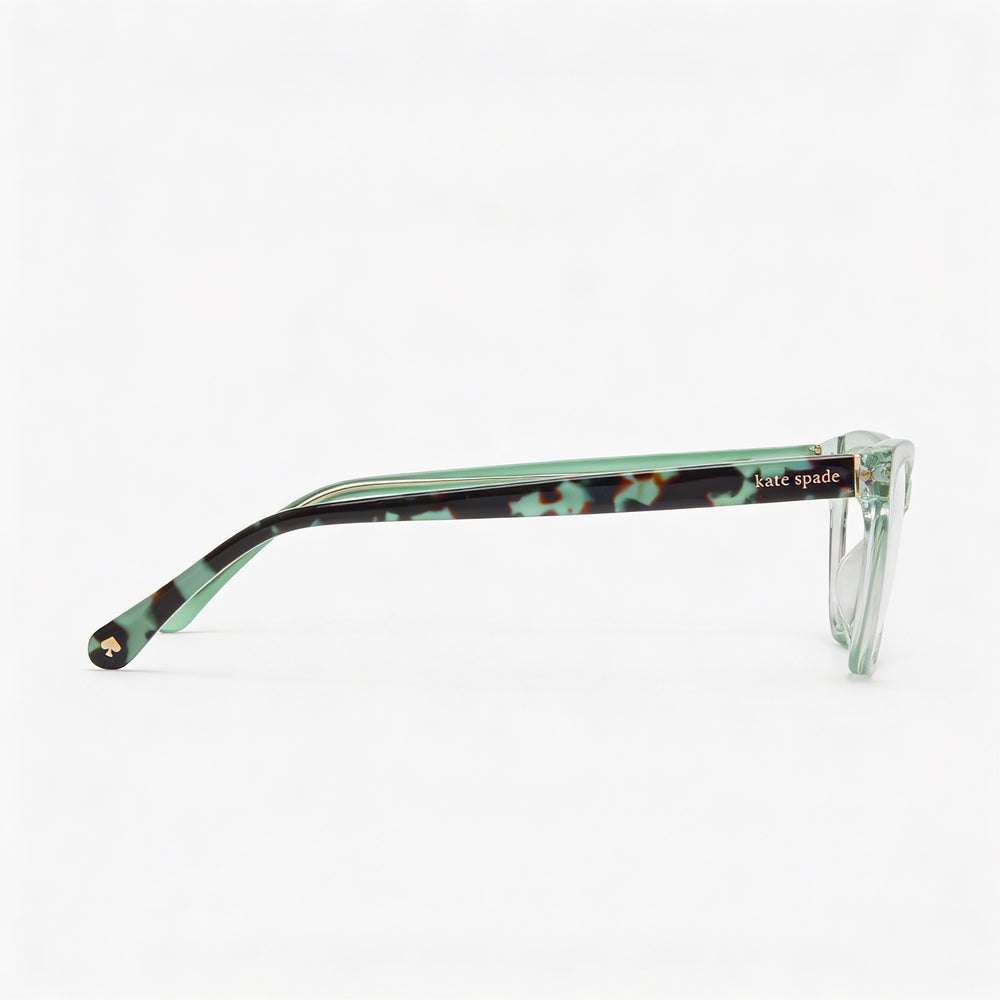 Gafas de sol de acetato verdes modernas para mujer Kate Spade New York 55mm