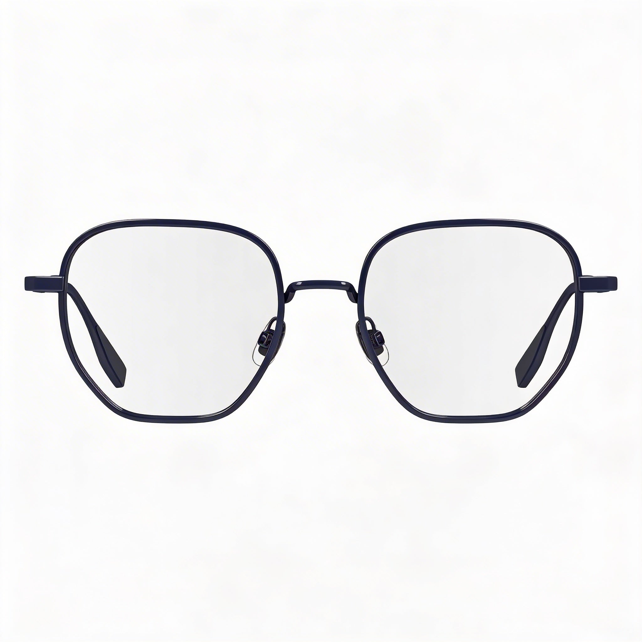 Gafas unisex Karl Lagerfeld Modern KL351 con montura metálica azul brillante y lentes de policarbonato de 50 mm, Photo 2