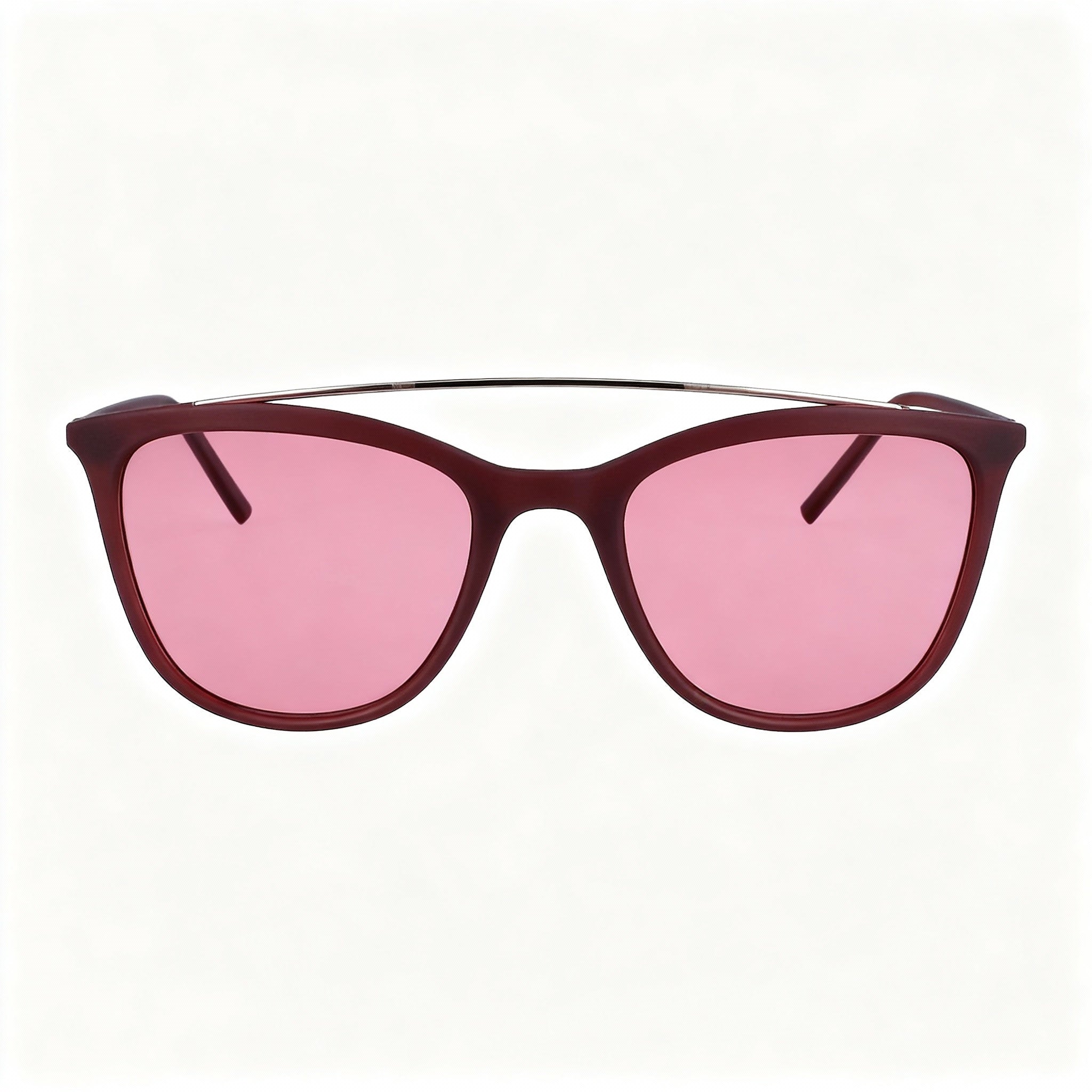 DKNY Dk506s Women's Oxblood Metal Frame Sunglasses, Red Lenses, 100% UV Protection, 51-14-140