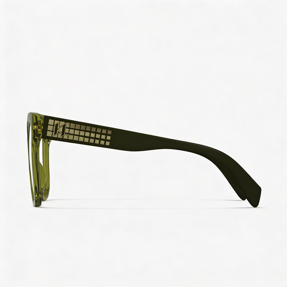 Gafas de sol KARL LAGERFELD Kl6150 unisex con montura inyectada multicolor y lentes caqui no polarizadas de 53 mm