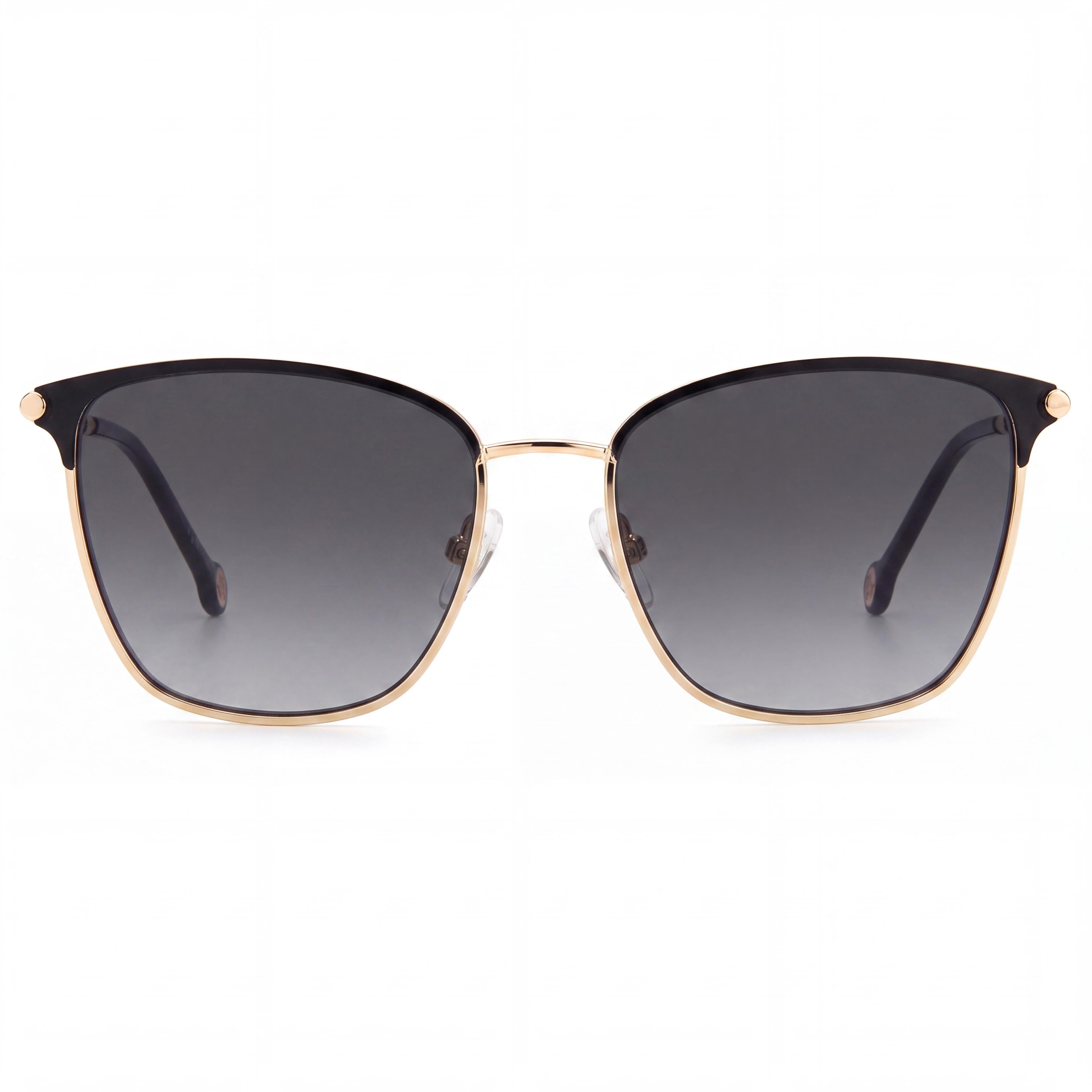 Carolina Herrera Ch 0030/S Gafas de sol para mujer en acero inoxidable dorado y negro, sin polarizar, con protección UV, 56mm, Photo 2