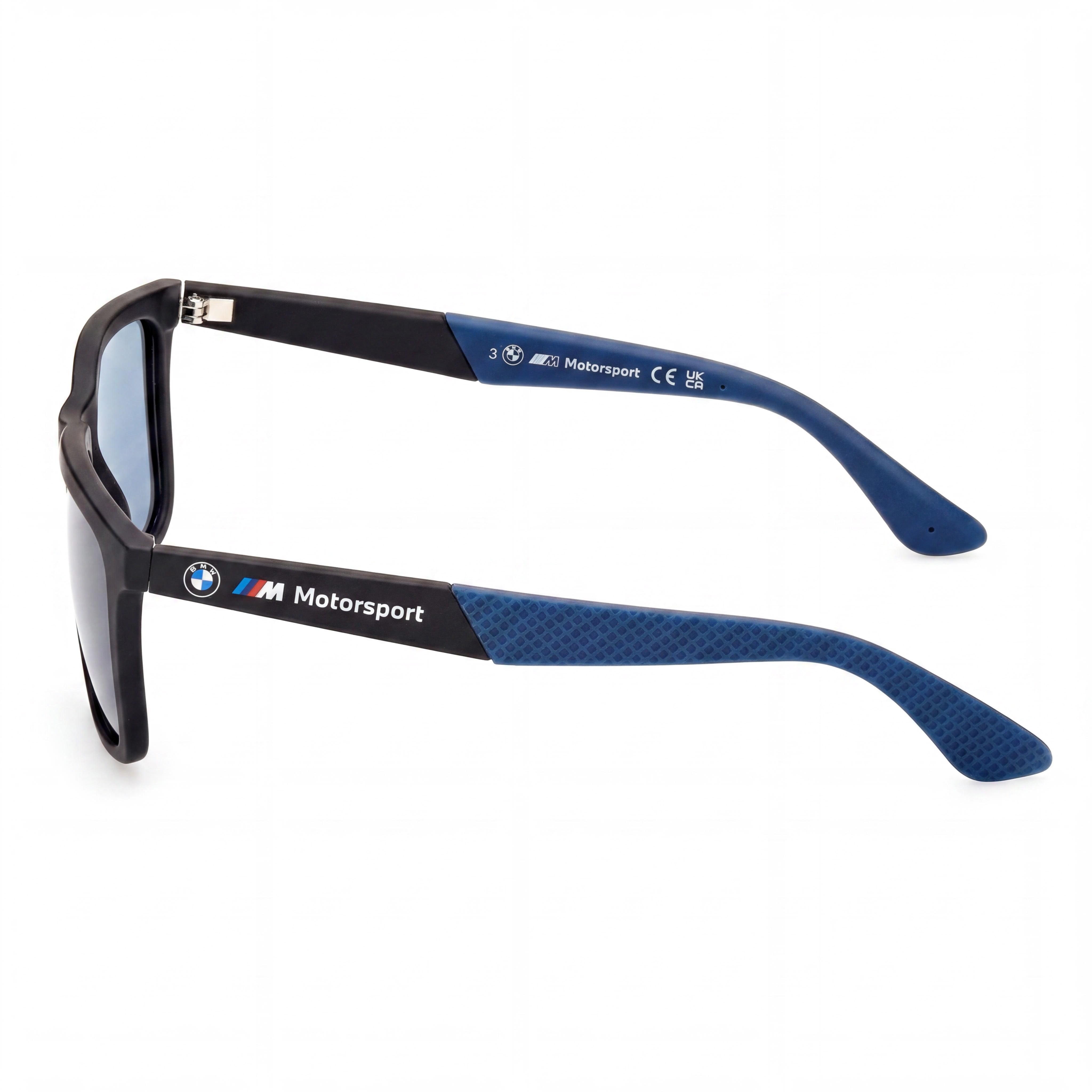 BMW MOTORSPORT Injected Sun Glasses Men's Matte Black Frame Smoke Polarized UV Protection 66mm, Photo 3