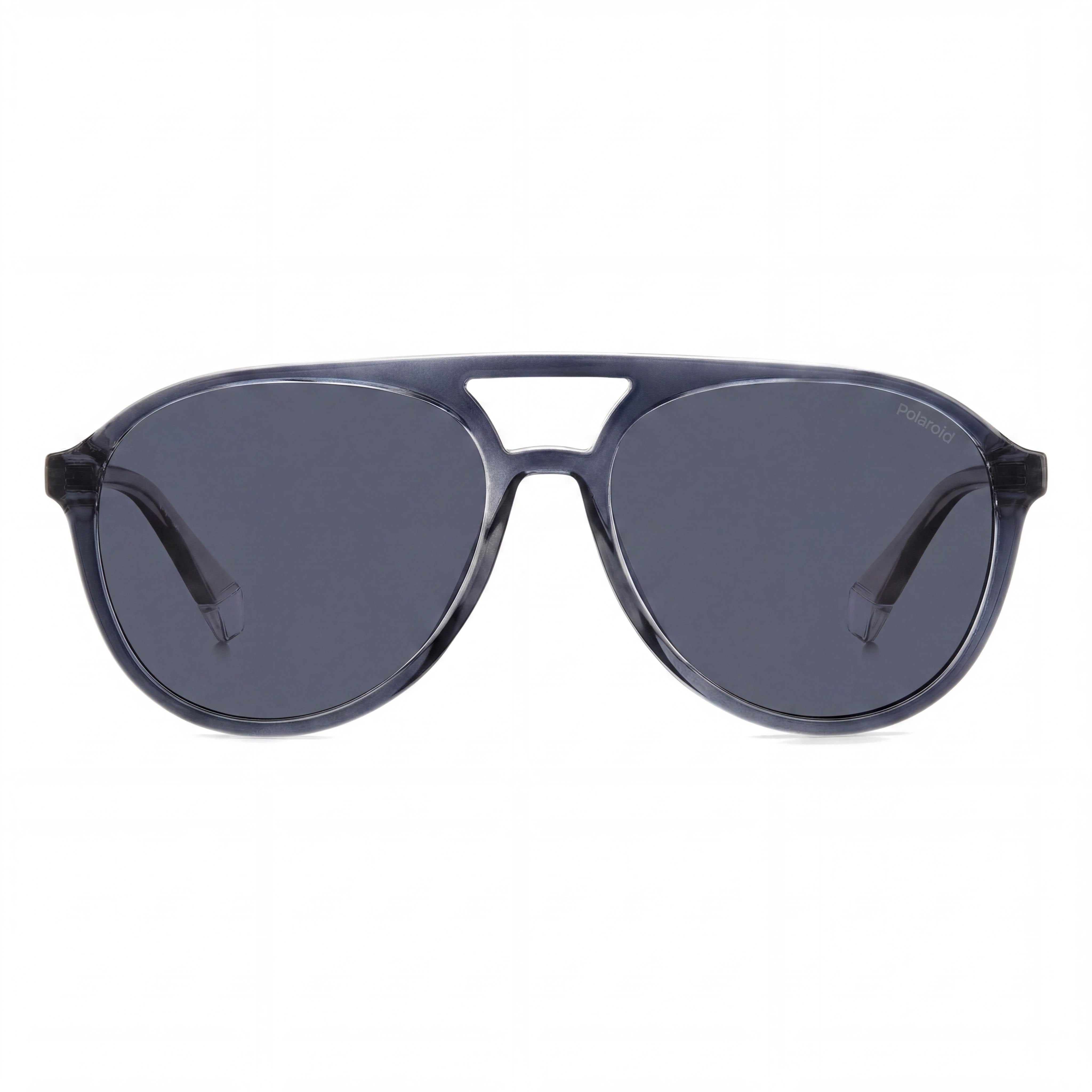 Polaroid Women's Casual Polycarbonate Grey Blue Frame Blue Polarized Lenses 100% UV Protection 56mm, Photo 2