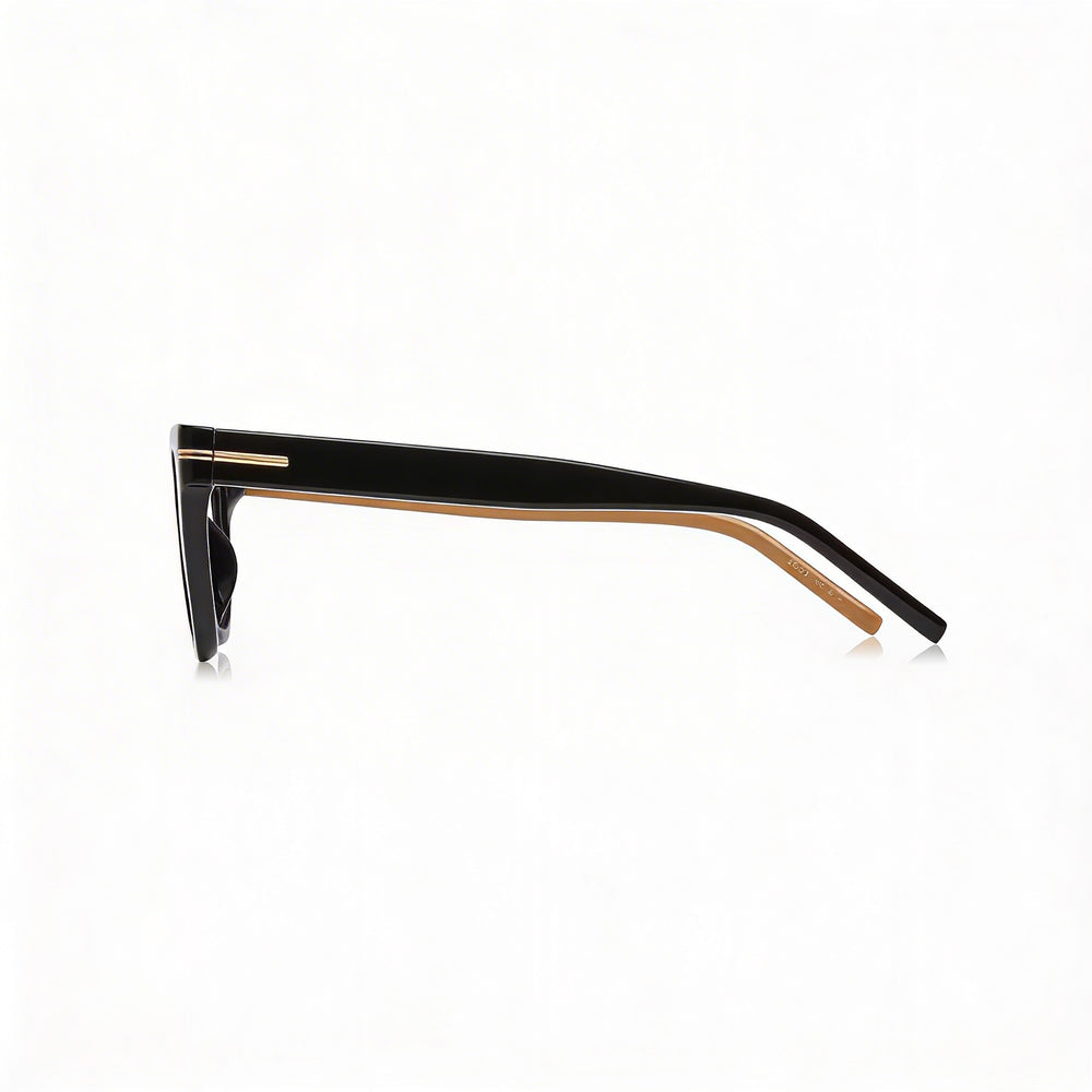 Hugo Boss 1522 Women's Modern Black Acetate Non-Polarized Sunglasses 49mm