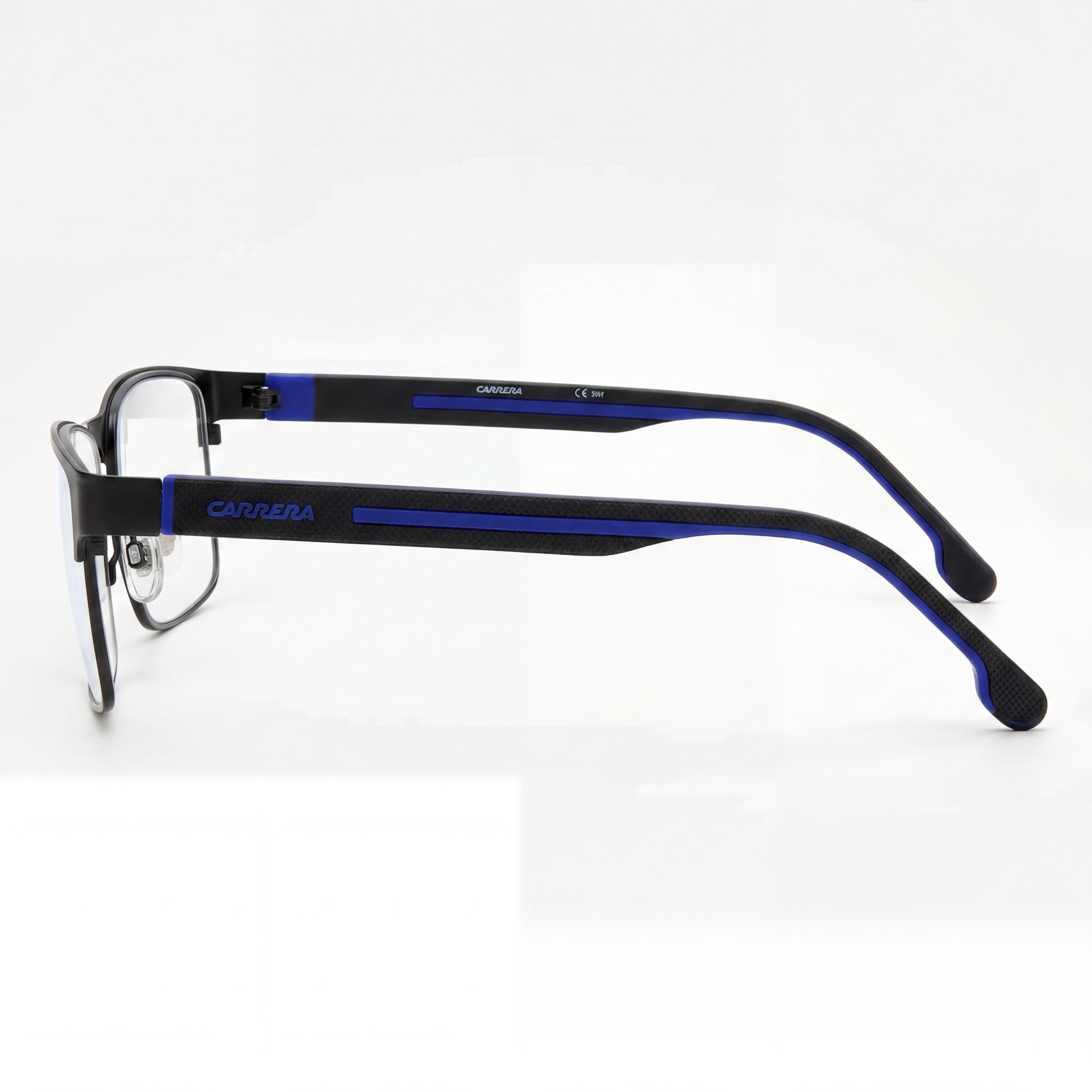 Gafas ópticas unisex Carrera Carrera 8884 con montura de acero aleado en acabado negro azul, talla 55, Photo 2