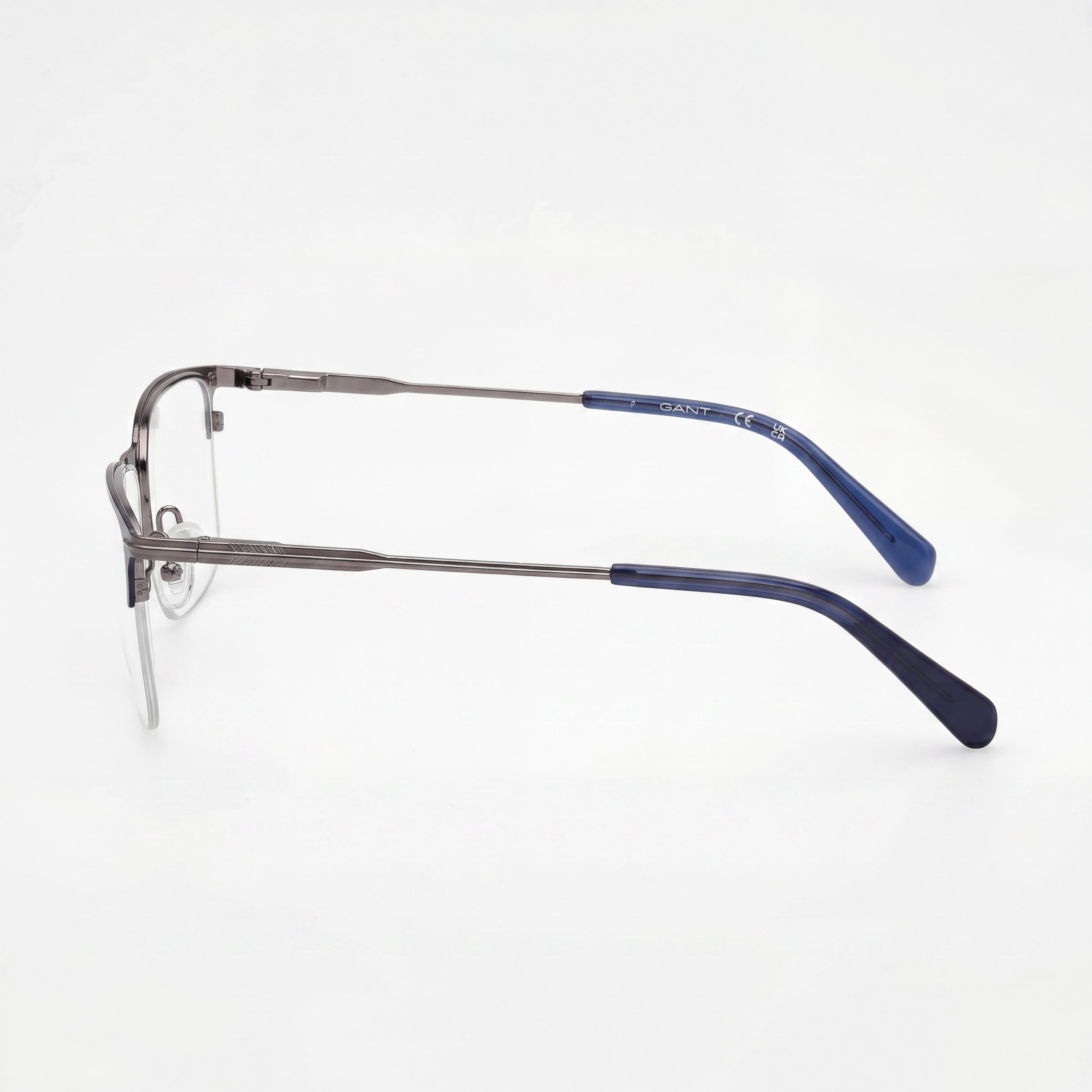 GANT Classic Unisex Eyewear featuring a Bronze frame in Matte Blue, with Polycarbonate lenses and 53mm lens width, Photo 2