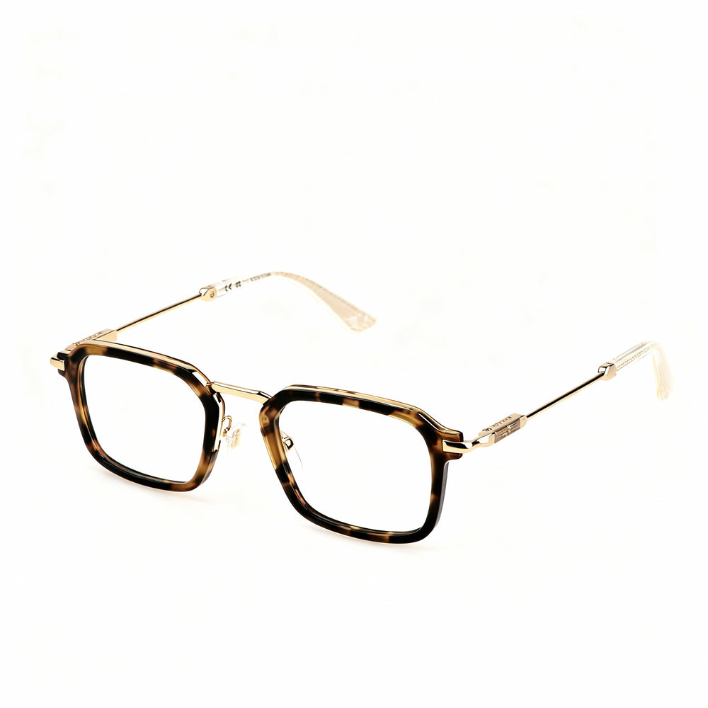 Montura de gafas metálica Police VPLL73 para hombre, oro rosa, estilo casual, 50-21-145