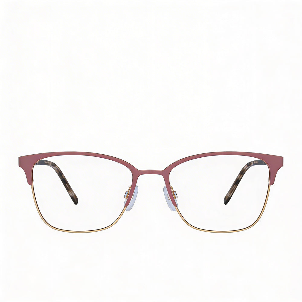 DKNY Dk3002 Gafas con montura metálica para mujer, acero inoxidable y malva, con lentes malva, 52 mm