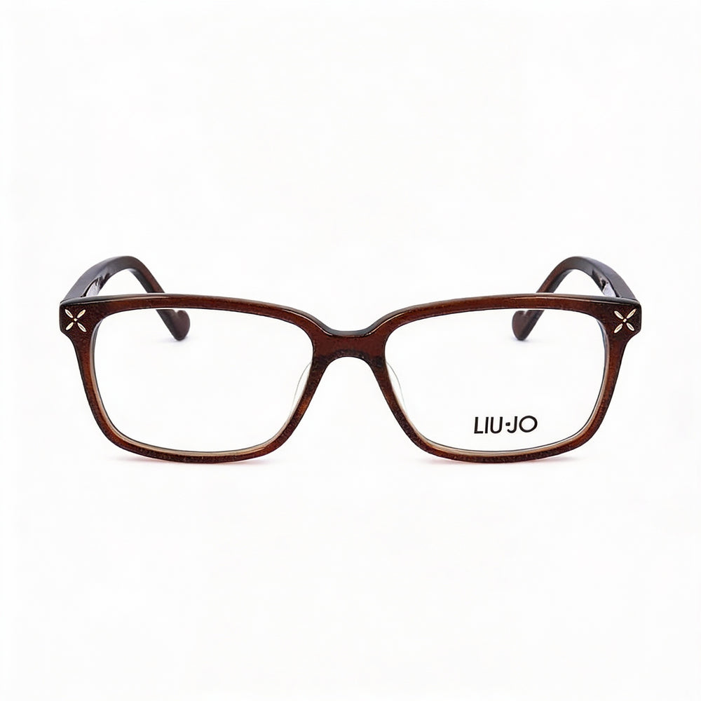 Gafas de estilo moderno Liu Jo, unisex, montura marrón