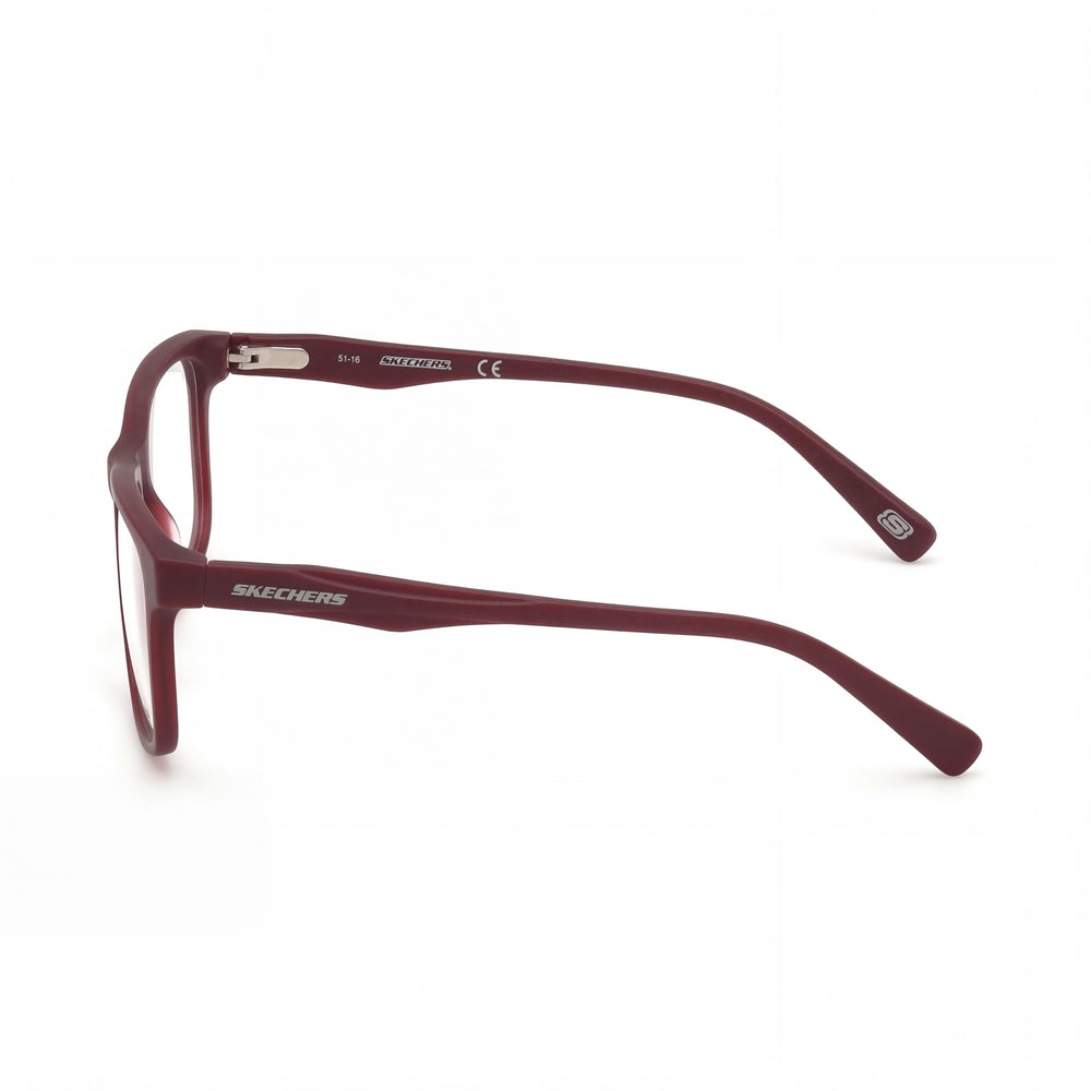 Skechers Sporty Modern Red Plastic Frame with Polycarbonate Lenses Unisex Eyewear, Lens Width 52mm, Bridge Width 16mm, Temple Length 140mm