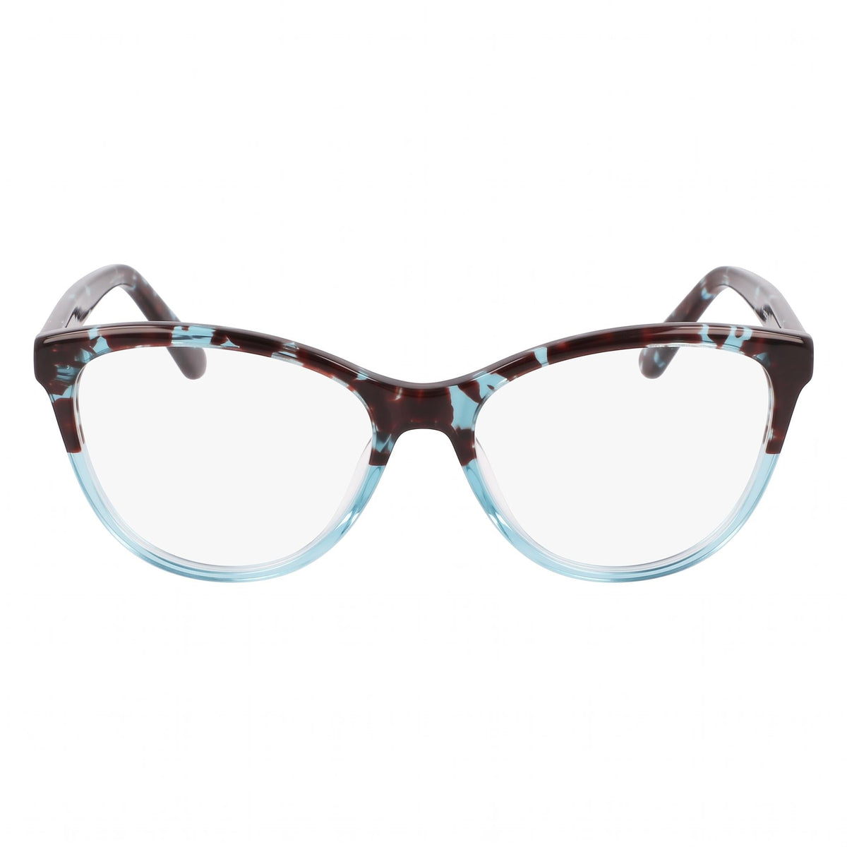 Calvin Klein Ck21519 Unisex Full Rim Cat Eye Plastic Non-Polarized Eyeglasses Transparent Blue Havana 53mm, Photo 2