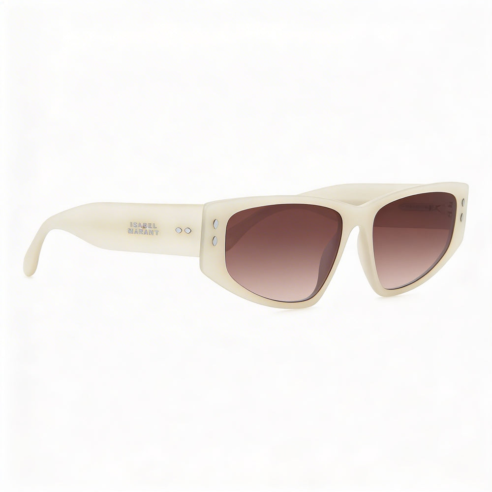 Isabel Marant Casual Women's Acetate Sunglasses, Mother of Pearl White, Pink Doubleshade Lenses 57mm