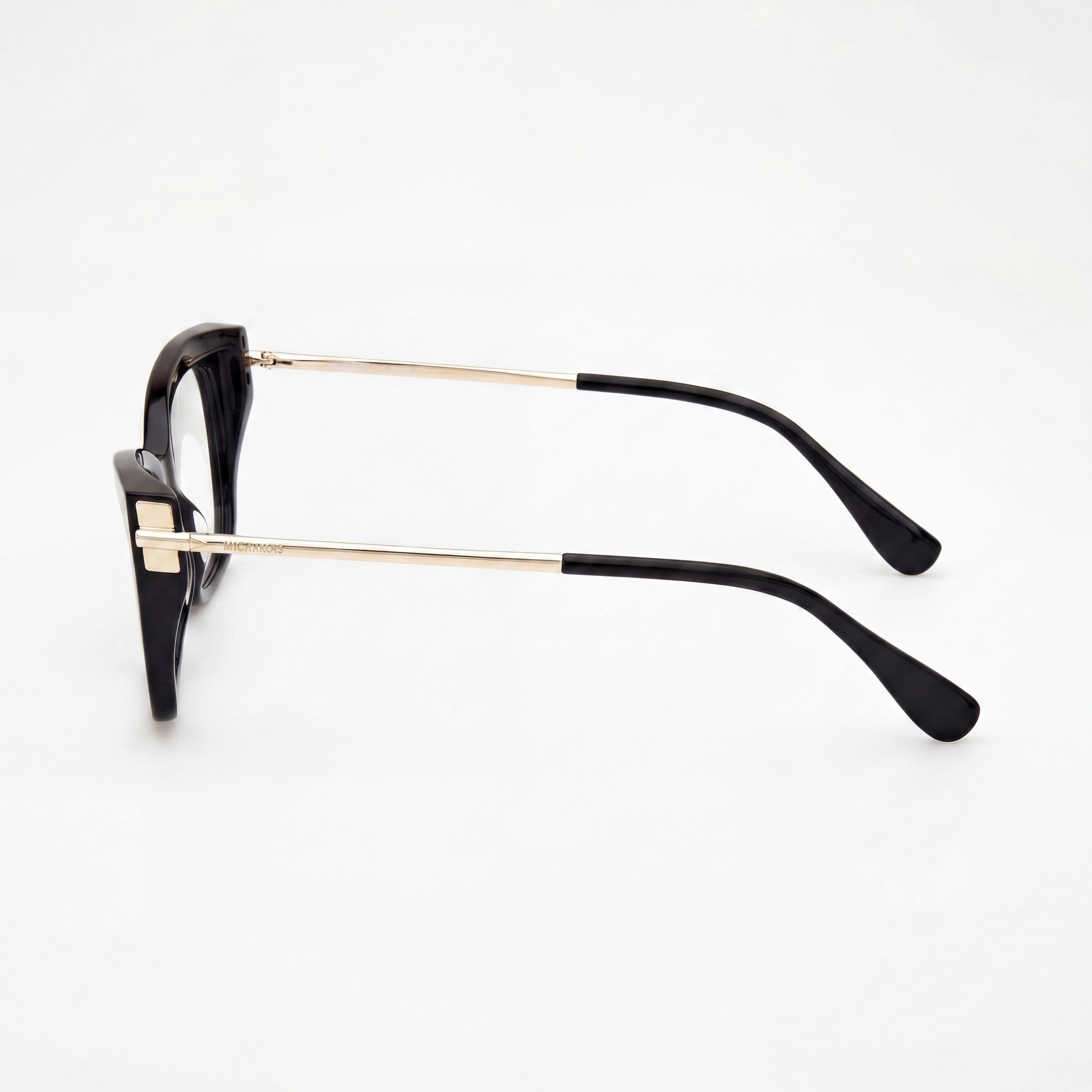 MaxMara MM5137 Women's Shiny Black Plastic Frame with Polycarbonate Polarized Lenses Eyeglasses 53mm, Photo 3