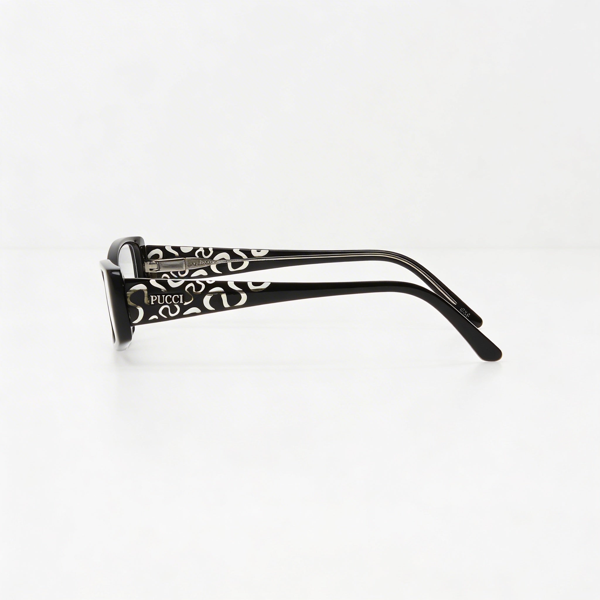 Gafas de sol unisex Emilio Pucci no polarizadas con montura negra con detalles en ébano y lentes compuestas, Photo 3