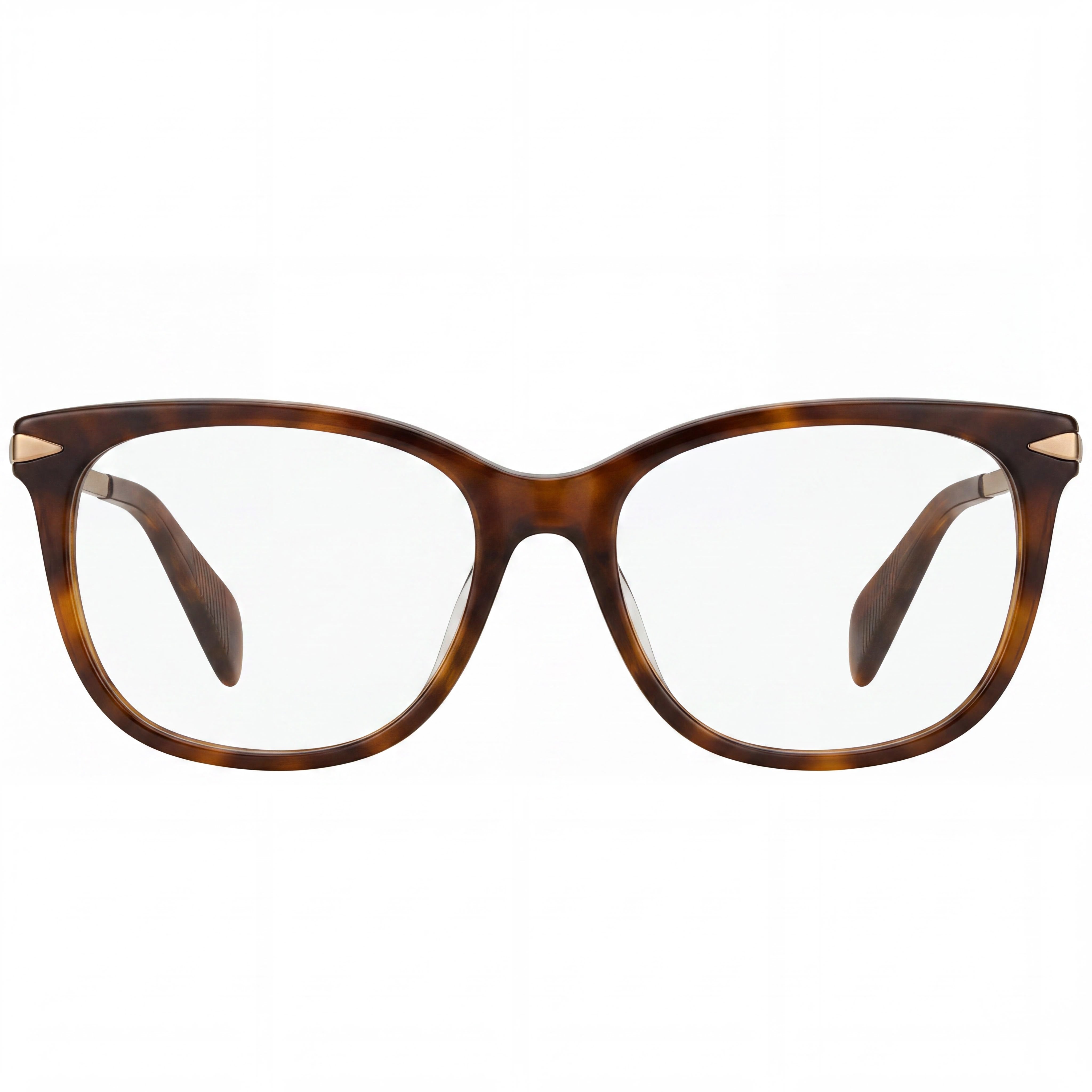 rag & bone Rnb 3006 Women’s Metal Frame Yellow Havana Gold Clear Non- Optical Frames 54mm, Photo 2