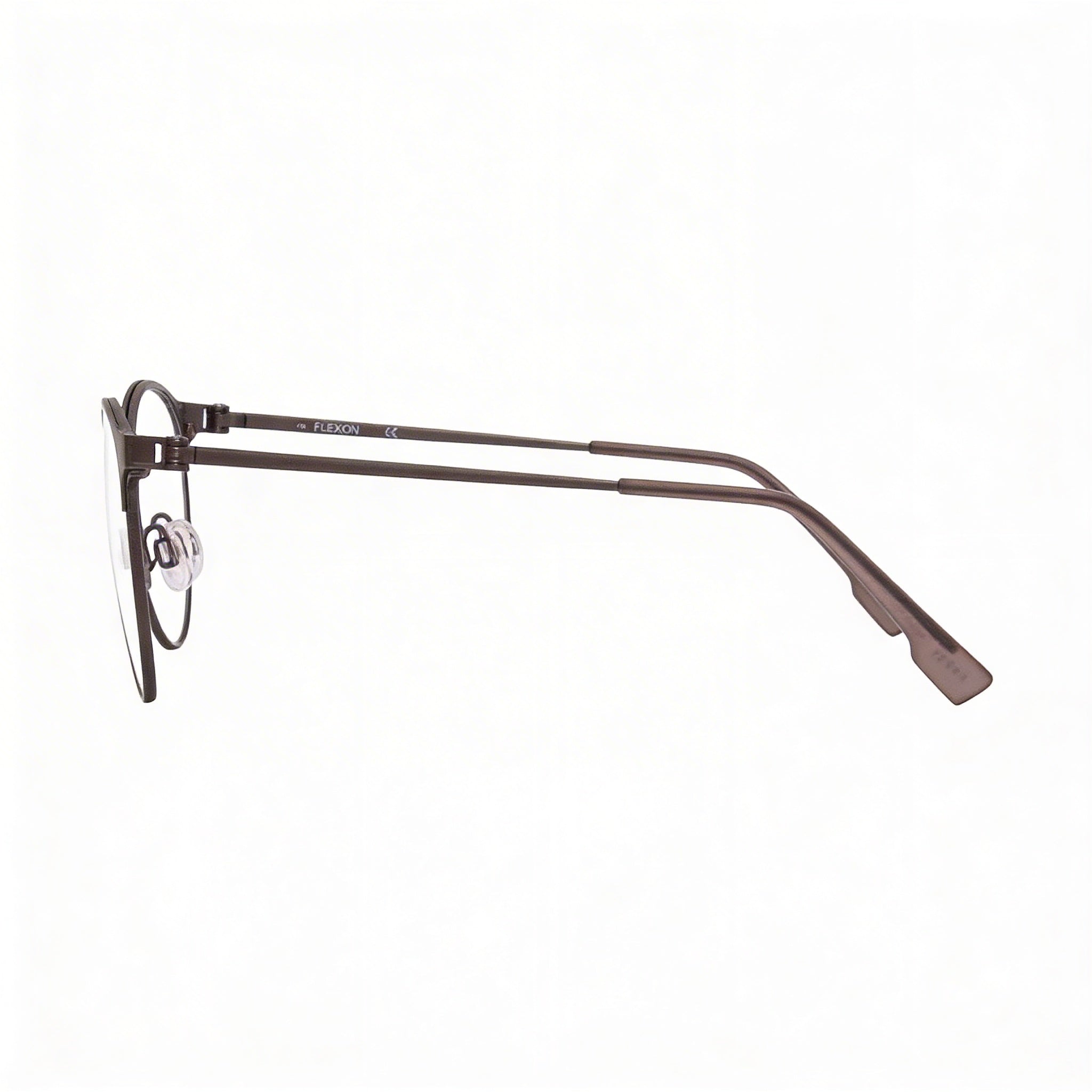 Flexon E1089 Unisex Metal Full Rim Round Eyeglasses Gunmetal 51mm, Photo 3