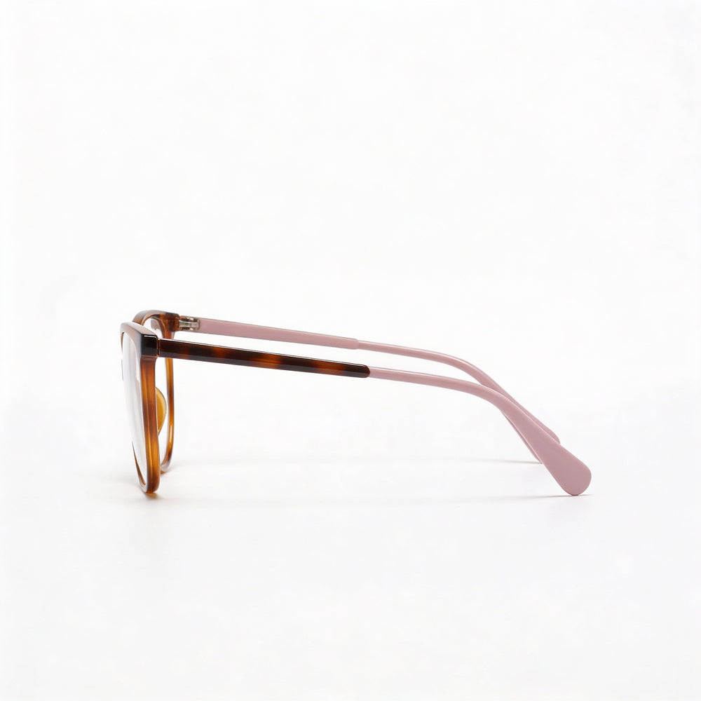 Gafas Max & Co. Modernas para mujer, color rubio Havana, inyectadas, lentes de 54 mm, puente de 17 mm, patillas de 140 mm