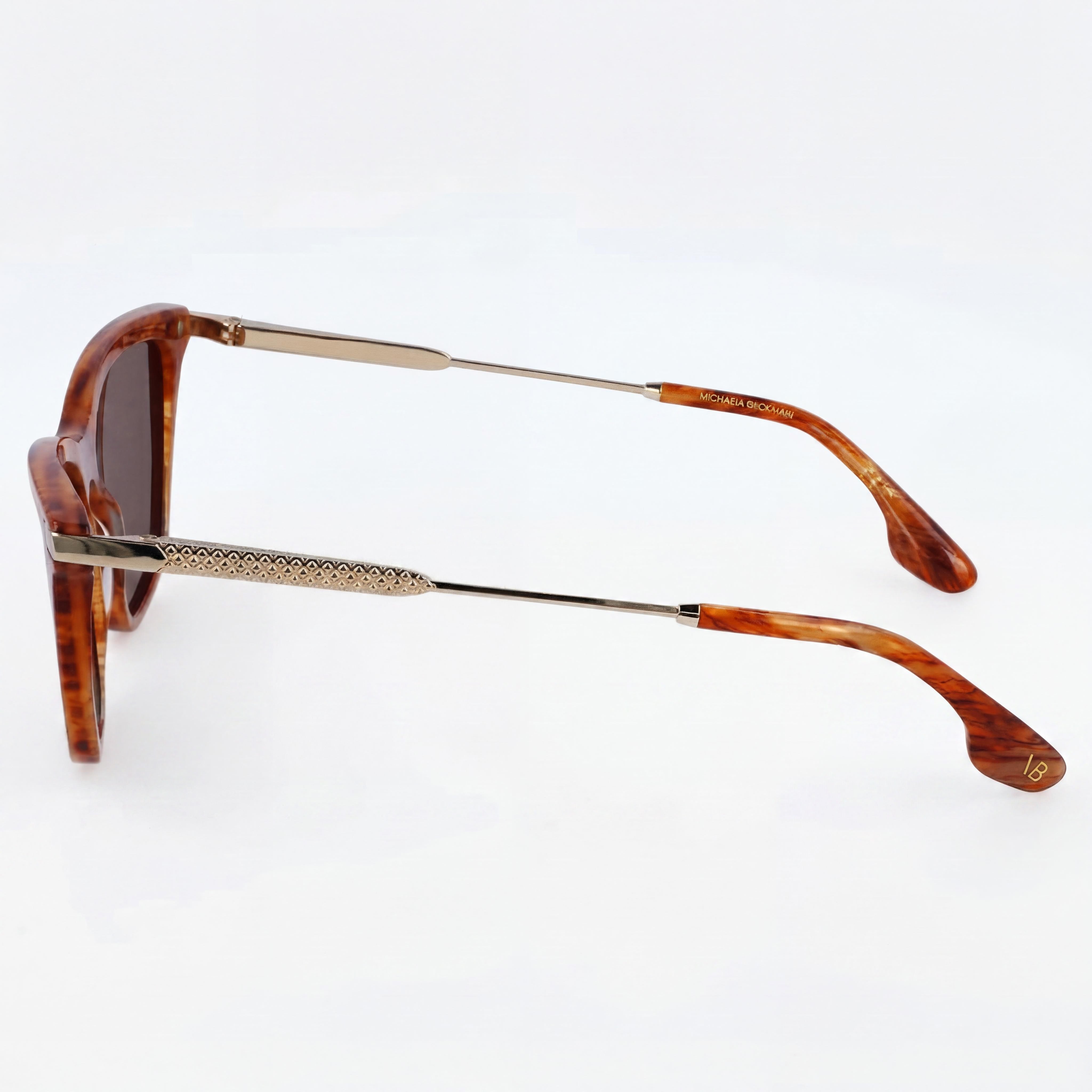Victoria Beckham Modern Women's Acetate Non-Polarized Amber Horn Sunglasses 57mm, Photo 3