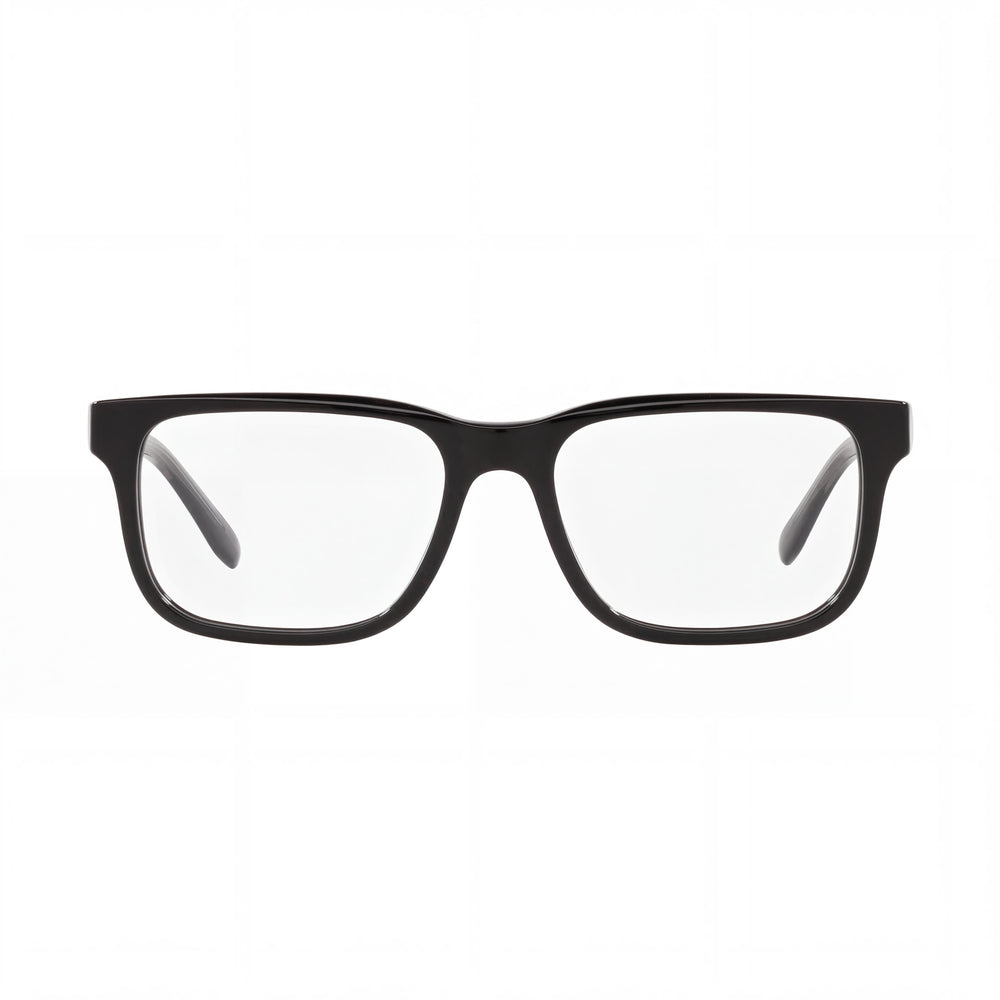 Gafas ópticas Emporio Armani Ea3218 para mujer con montura de plástico negro, lente de 55 mm, puente de 17 mm y patilla de 145 mm