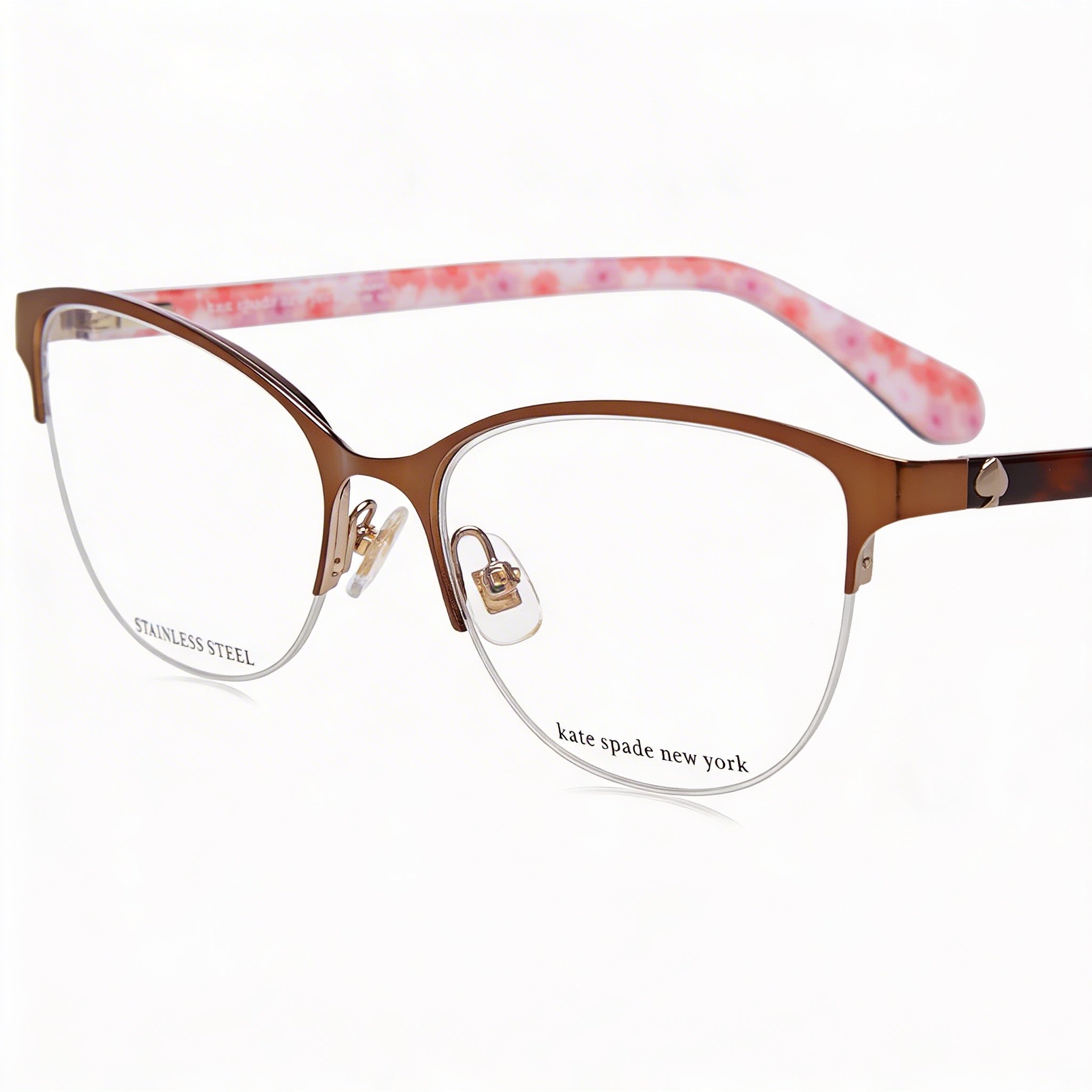 kate spade new york Gafas de sol de metal marrón mate para mujer Adalina 51mm, Photo 3