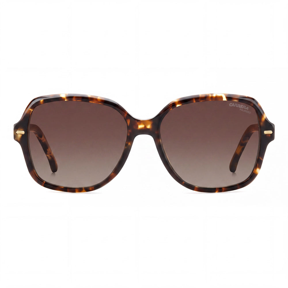 Carrera Classic Women's Brown Havana Plastic Frame Brown Shaded Polarized UV Protection Sunglasses 55mm