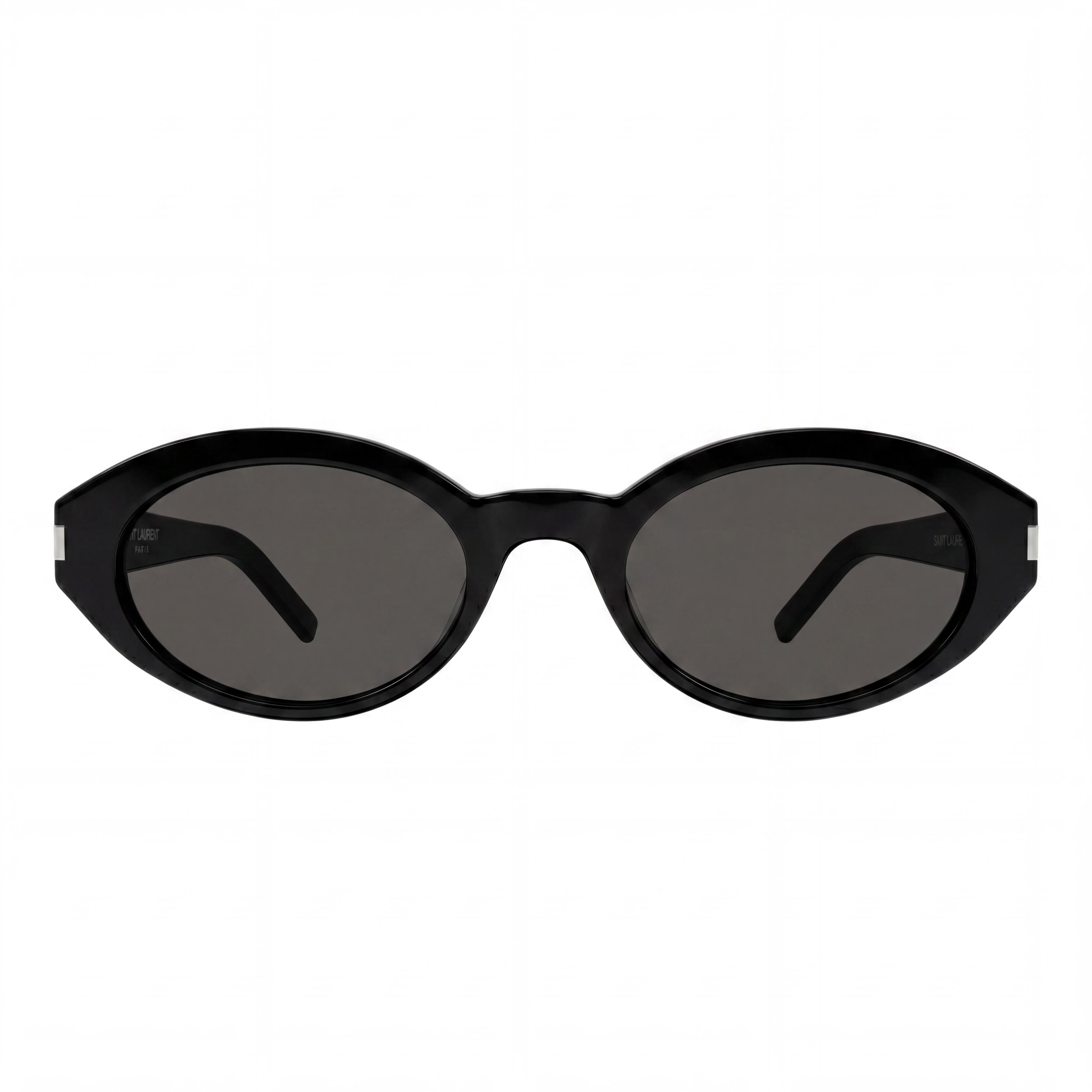 Gafas de sol Yves Saint Laurent SL 567-001 para mujer, redondas, de acetato negro, con forma de ojo de gato, 51 mm y protección UV, Photo 2