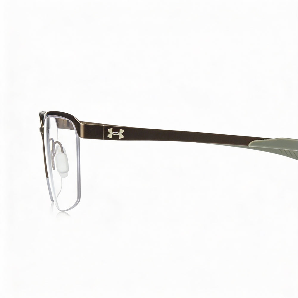 Under Armour Casual Men's Sporty Full Coverage Sunglasses with Alloy Steel Frame and Grey Brown Polycarbonate Lenses 54mm