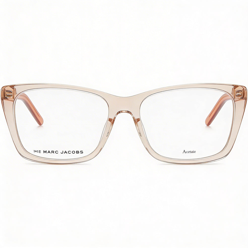 Marc Jacobs Marc 598 - Montura de gafas de plástico beige transparente para mujer con lentes de policarbonato de 54 mm