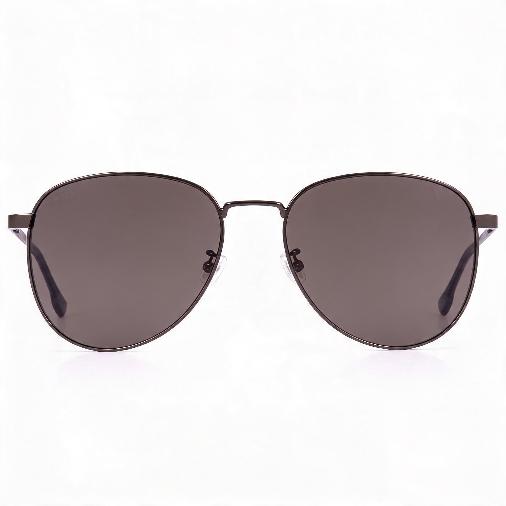 HUGO BOSS Boss 1536/f/s Men's Modern Dark Ruthenium Black Stainless Steel Frame Sunglasses 57mm, Photo 3