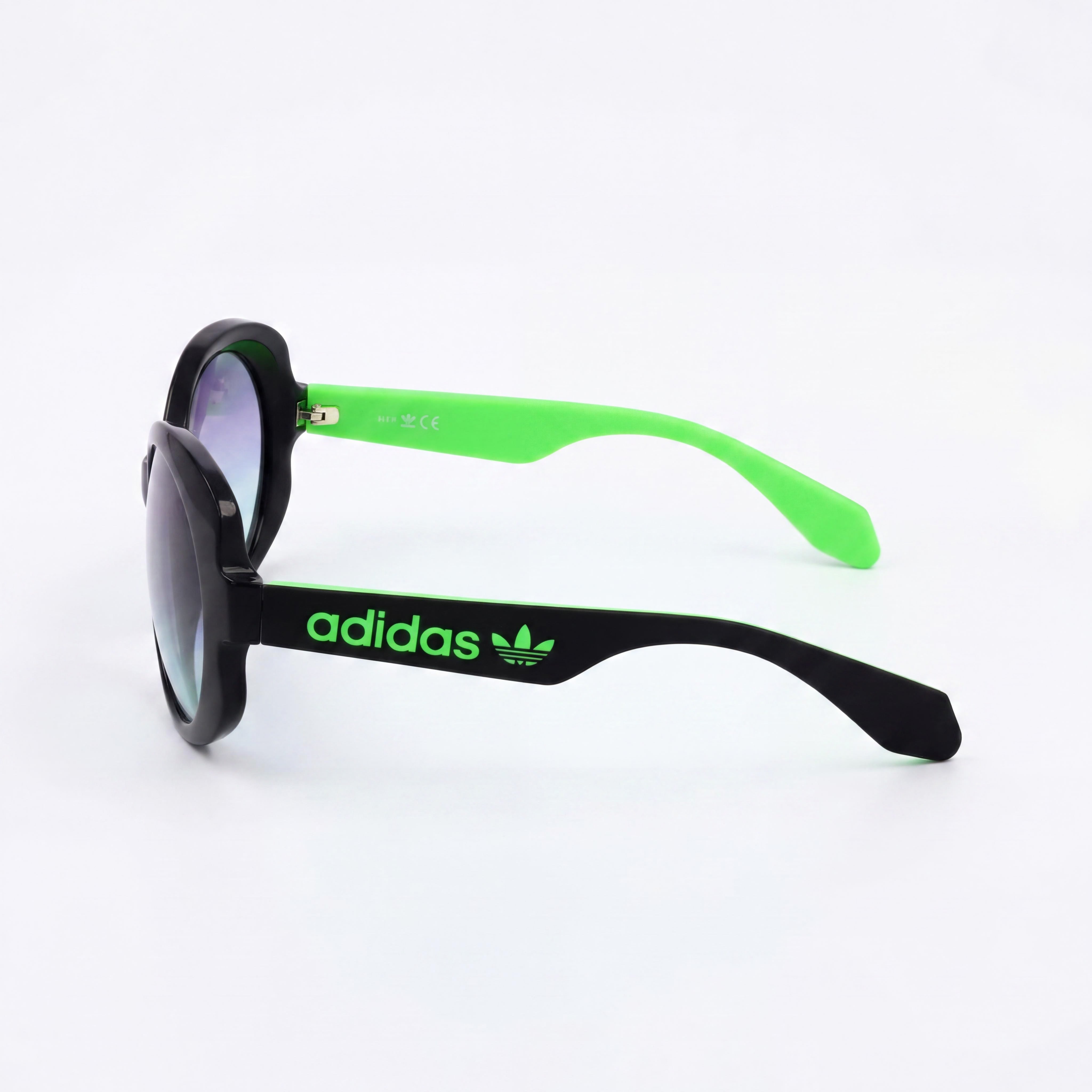 Gafas de sol adidas Originals Contemporaneo para mujer, color negro y verde, de acetato, diseño de mariposa, con protección UV, color gris ahumado, 56 mm, Photo 3