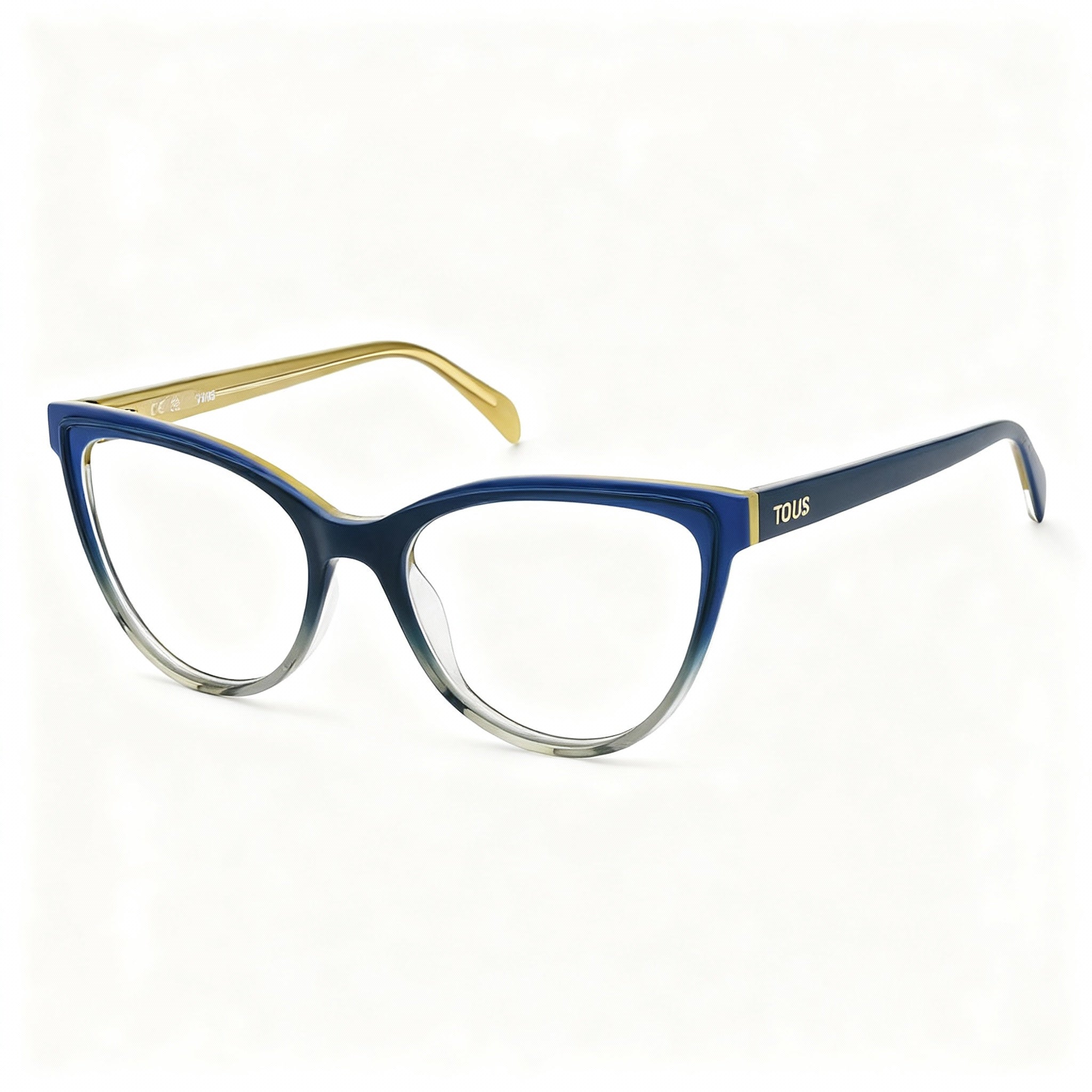 TOUS VTOC16 Women's Casual Acetate Full-Rim Eyeglasses, Brown Pink Havana, 53mm Lens Width, Photo 3