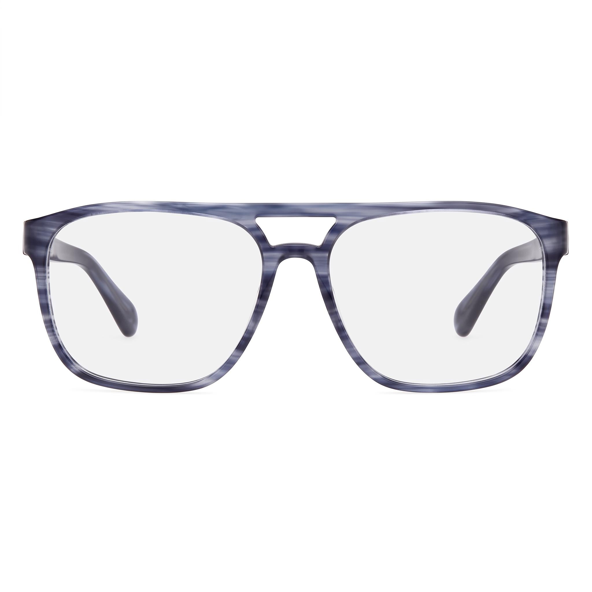 Timberland Tb50033 Men's Blue Horn Eyeglasses Frame, 62mm Lens Width, 17mm Bridge Width, 150mm Temple Length, Photo 2