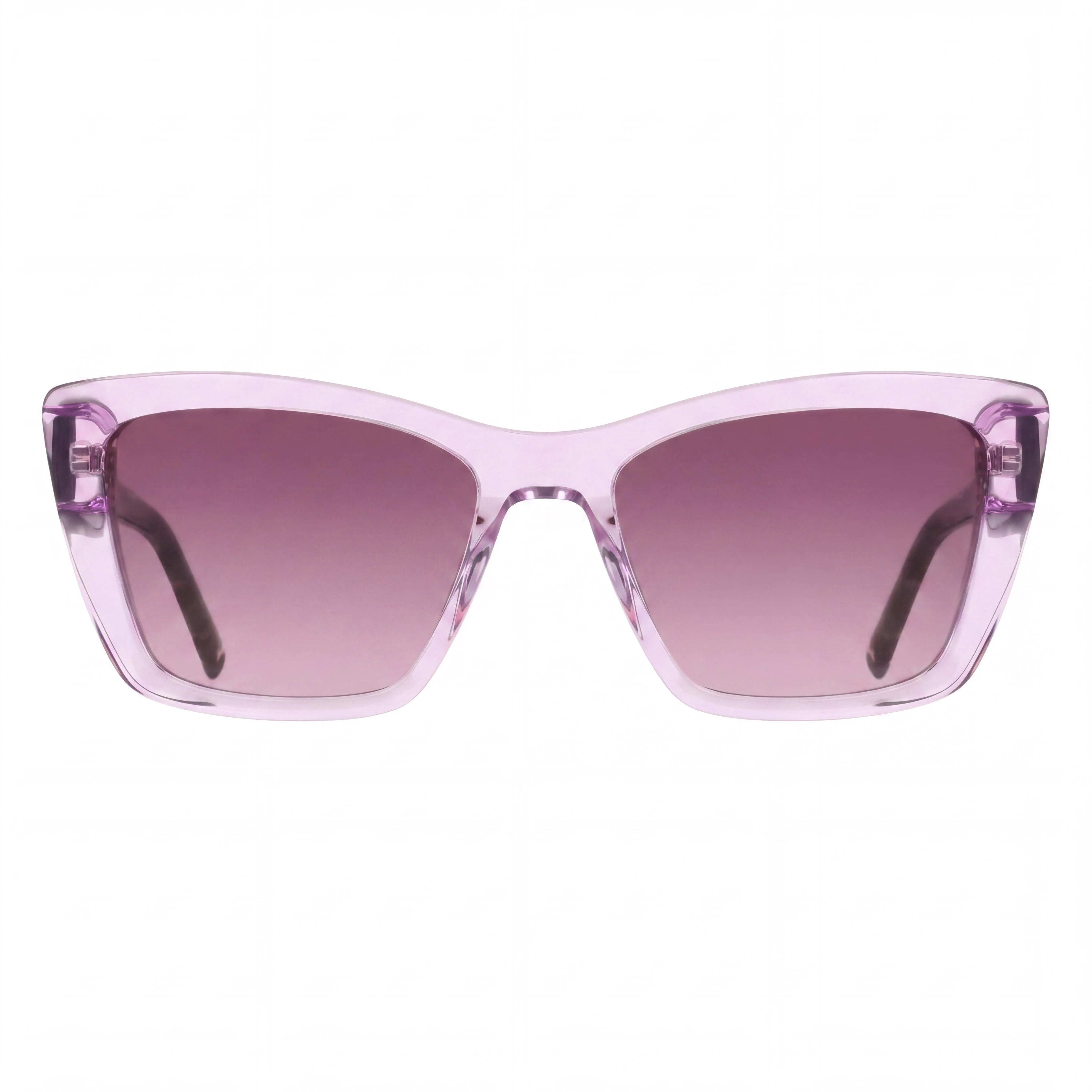 DKNY Men's DK554S Modern Crystal Lilac Acetate Sunglasses, Double Gradient Red Non-Polarized Lenses, UV 400, 54mm, Photo 2